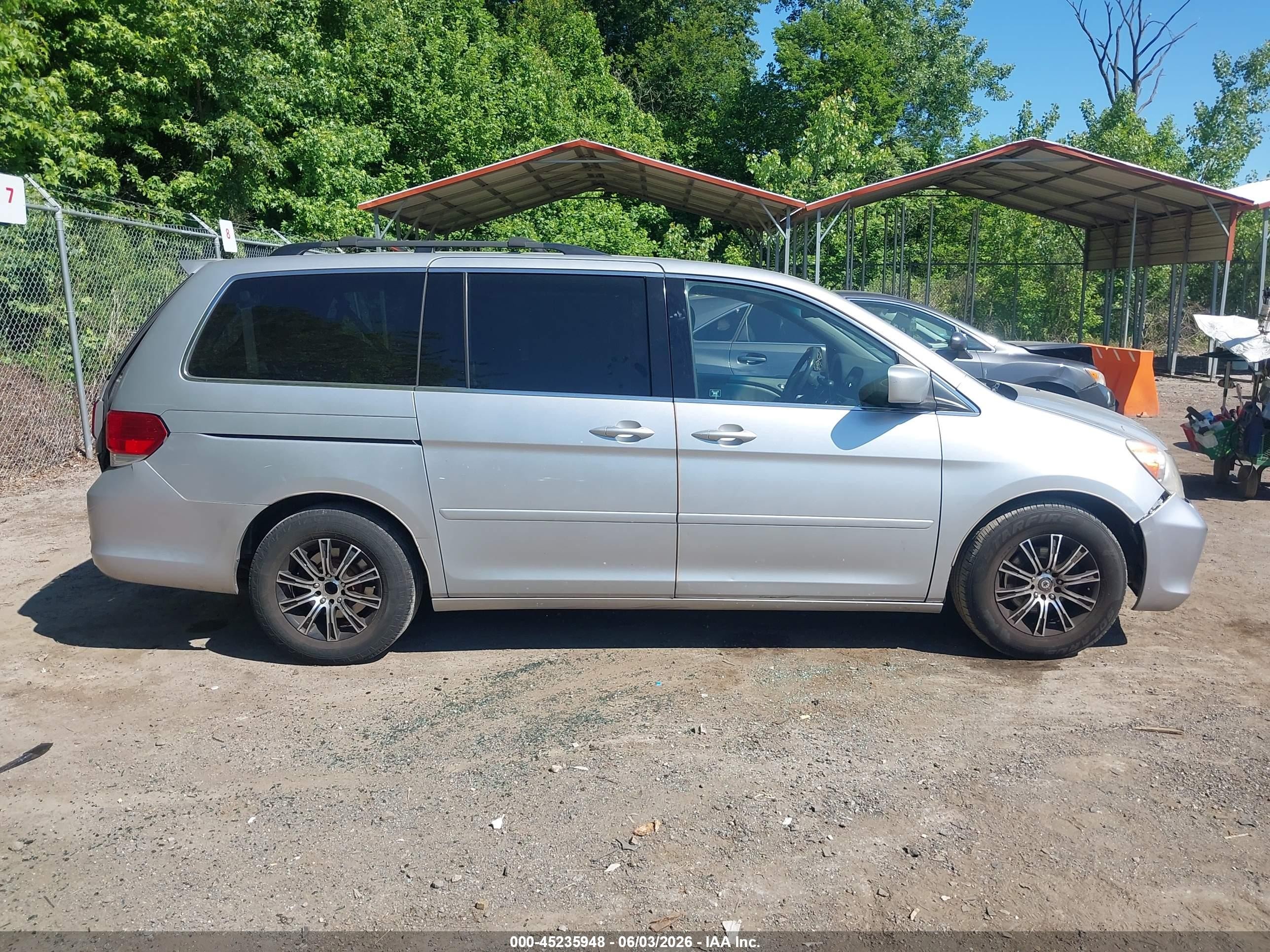 2010 Honda Odyssey Ex-l Silver vin: 5FNRL3H78AB077817