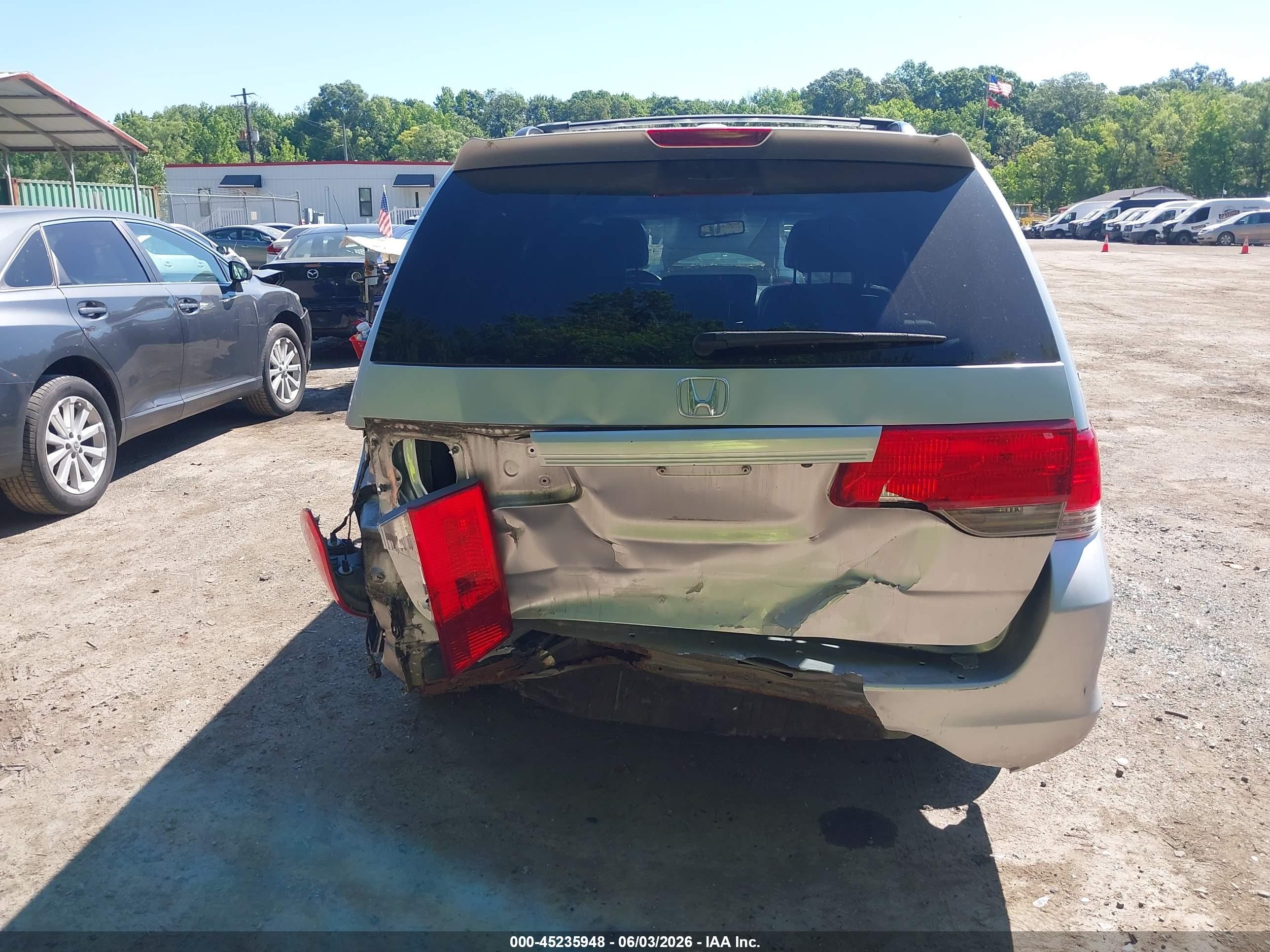 2010 Honda Odyssey Ex-l Silver vin: 5FNRL3H78AB077817