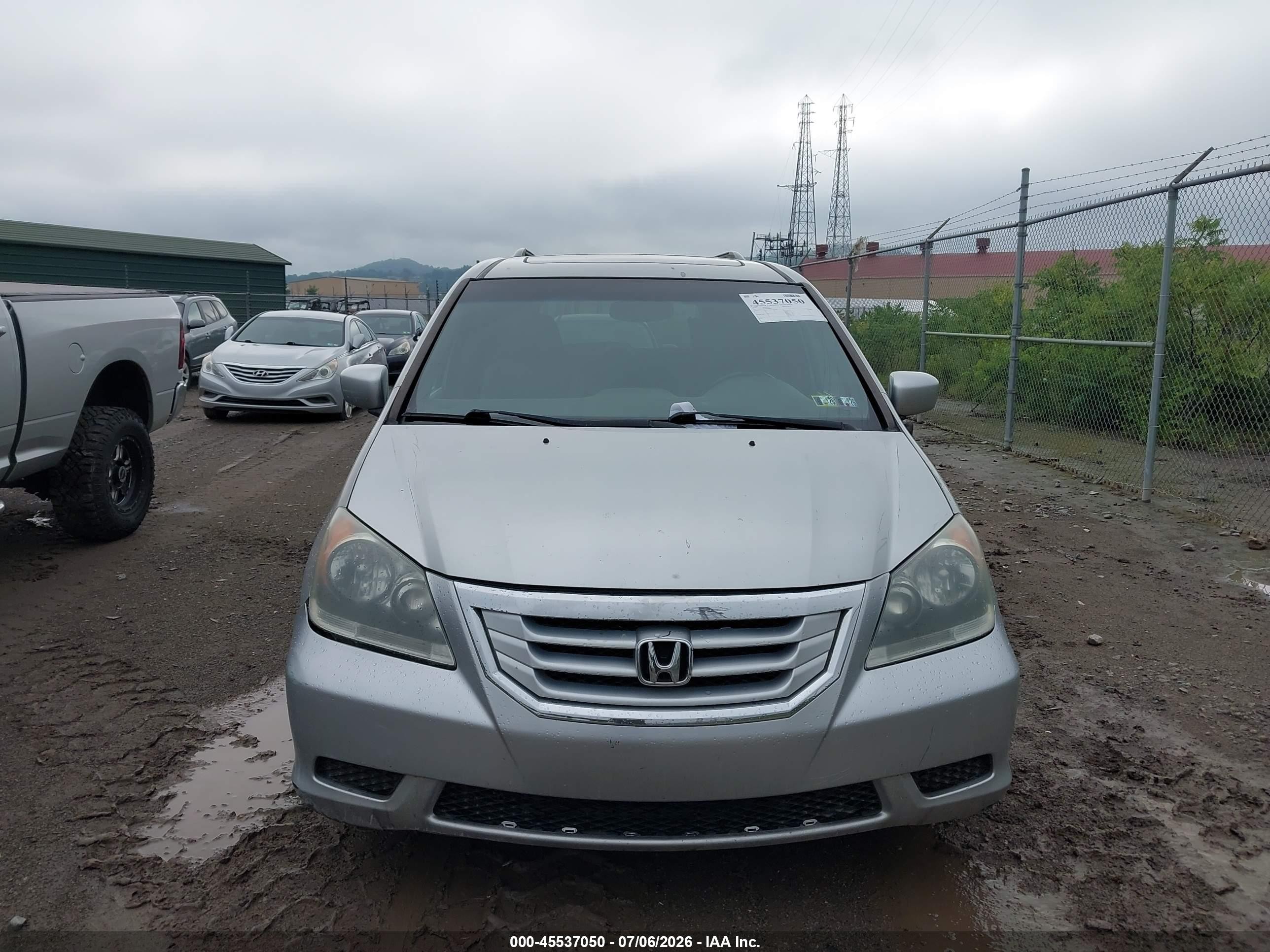 2010 Honda Odyssey Ex-l Серебряный vin: 5FNRL3H78AB088817