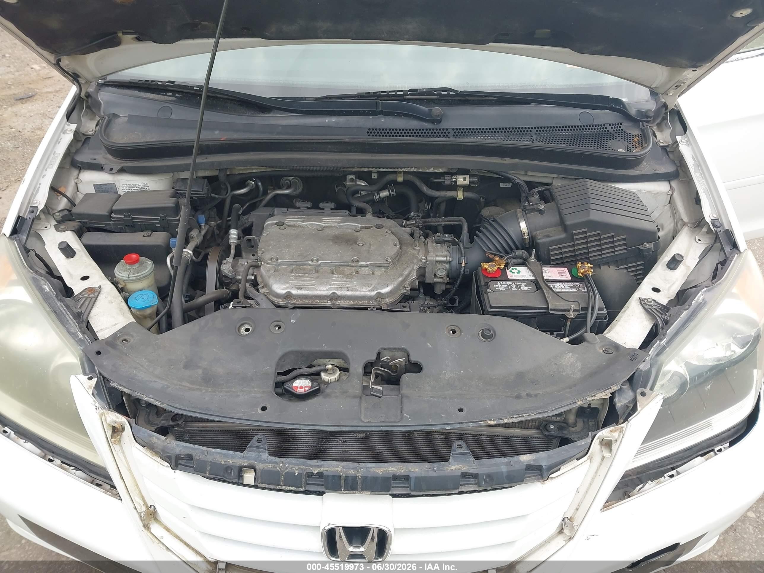 2010 Honda Odyssey Ex-l Белый vin: 5FNRL3H78AB107897