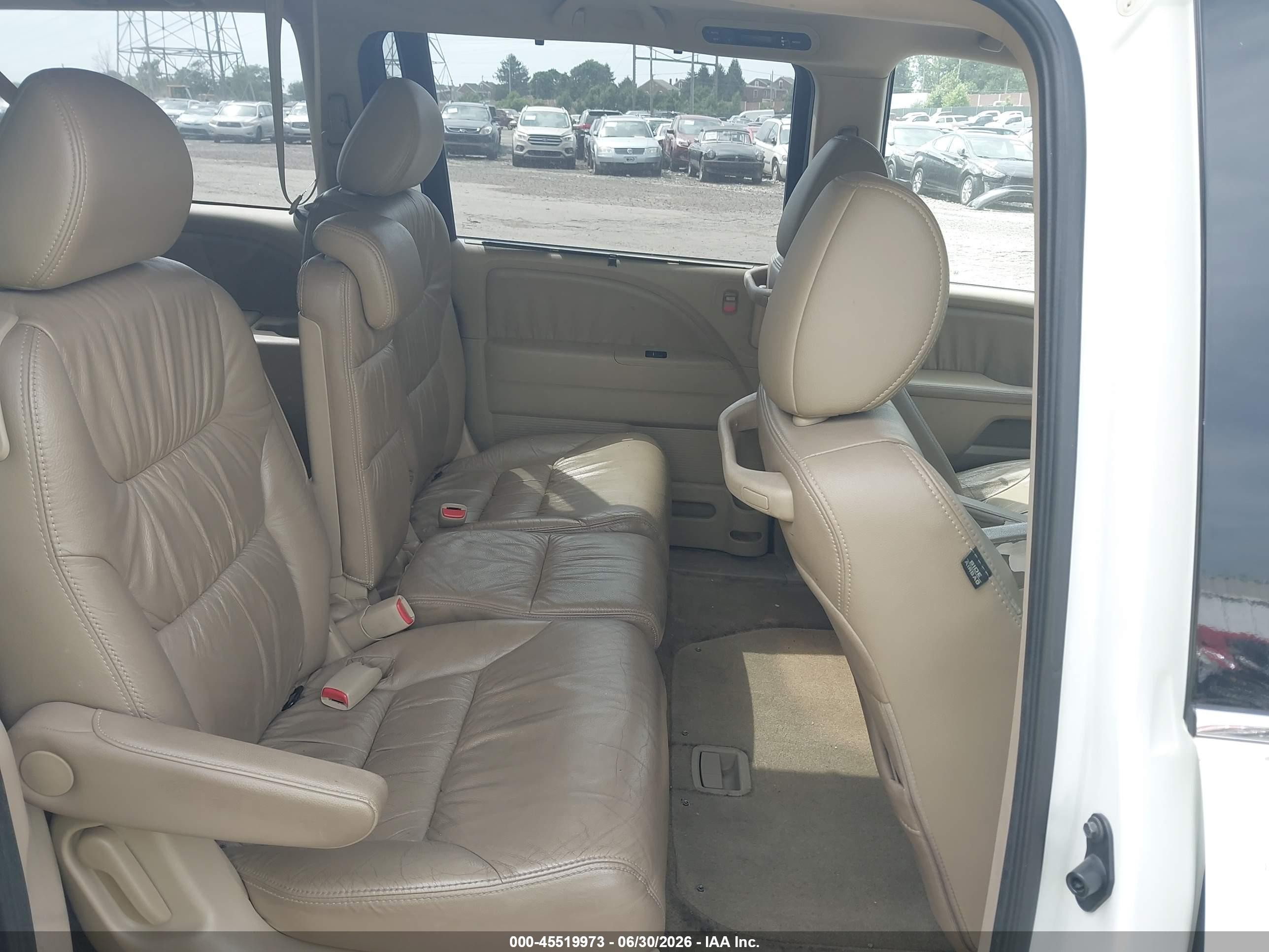 2010 Honda Odyssey Ex-l Белый vin: 5FNRL3H78AB107897