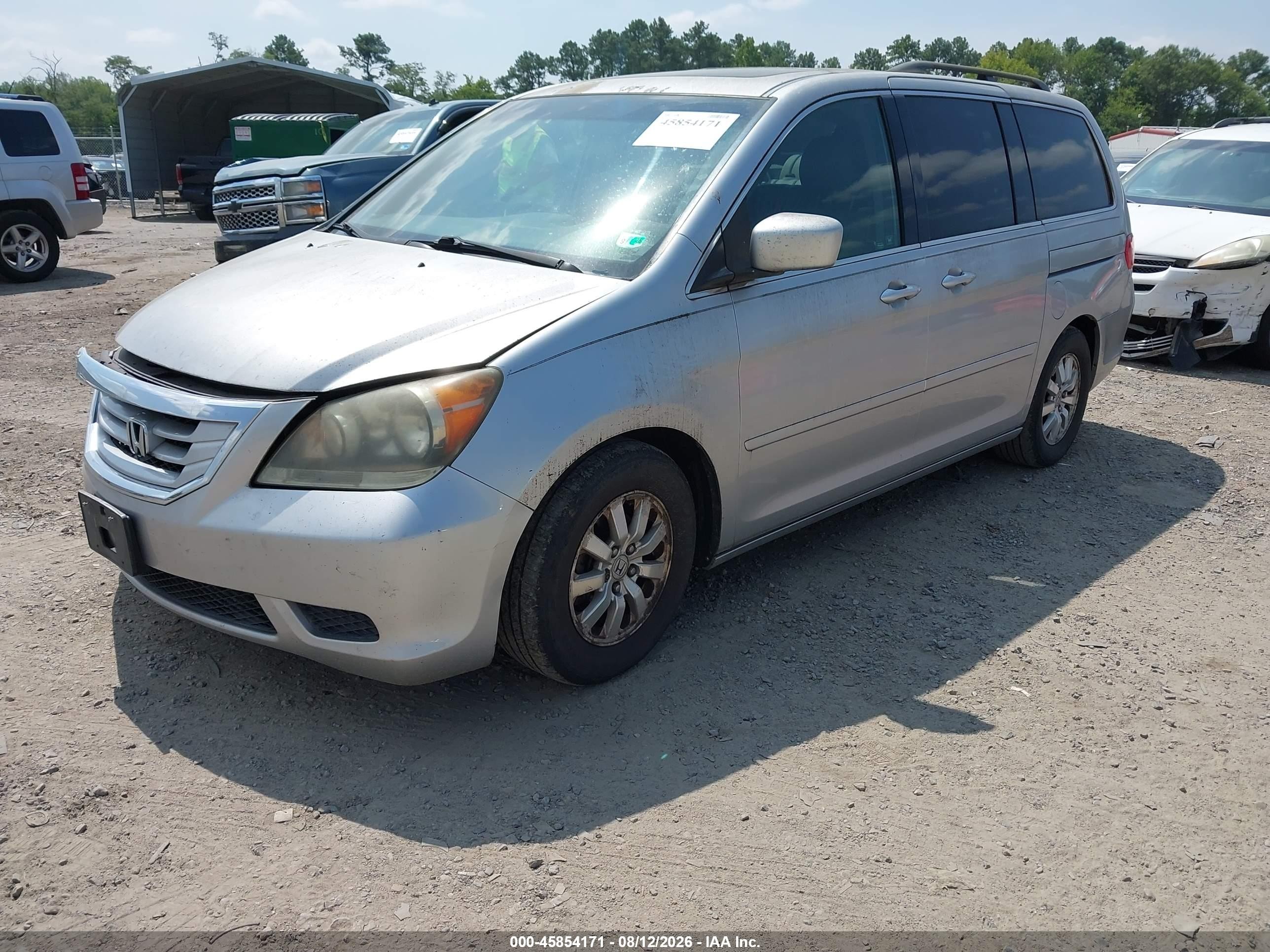 2010 Honda Odyssey Ex-l Серебряный vin: 5FNRL3H78AB114543