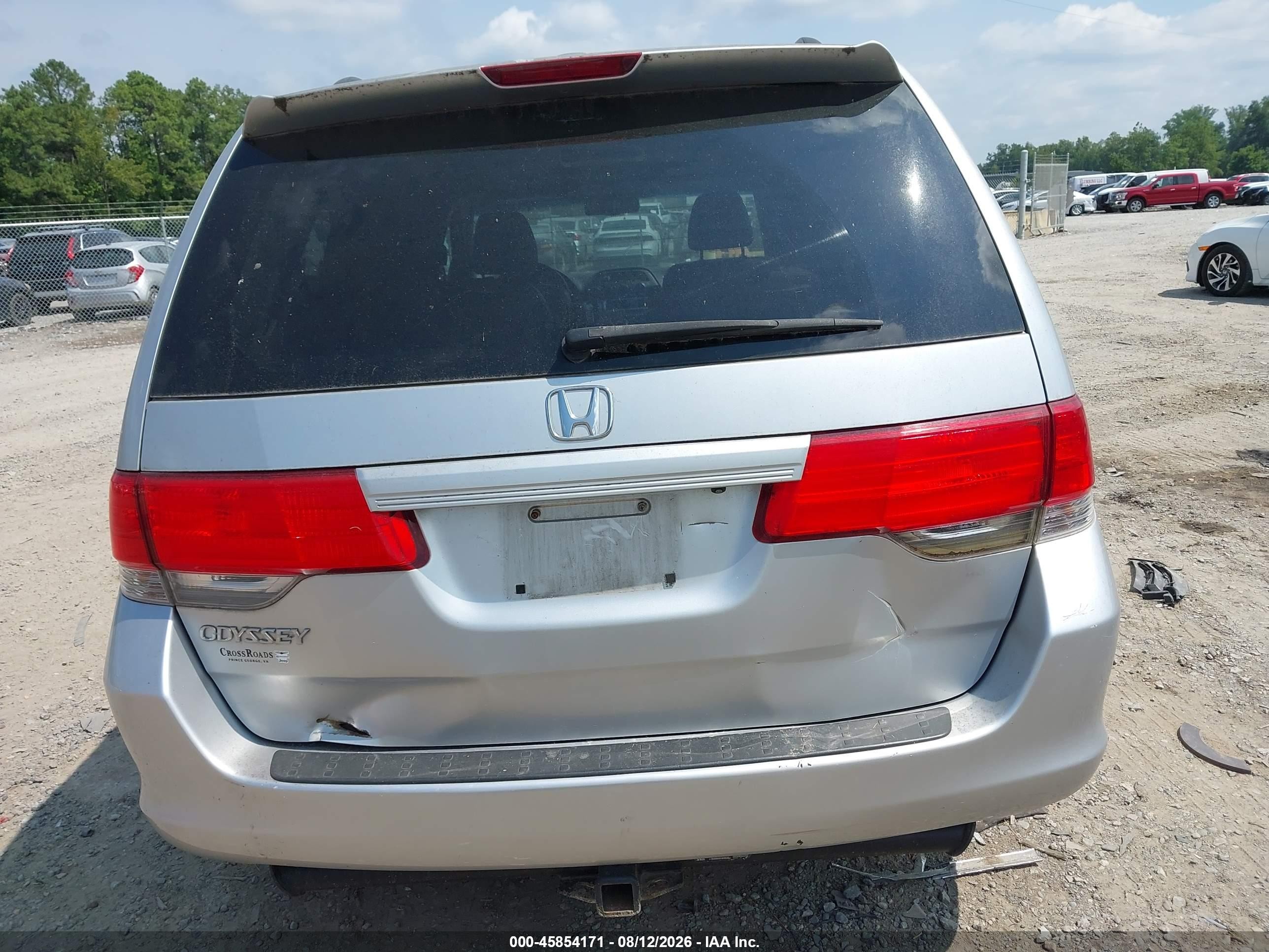2010 Honda Odyssey Ex-l Серебряный vin: 5FNRL3H78AB114543