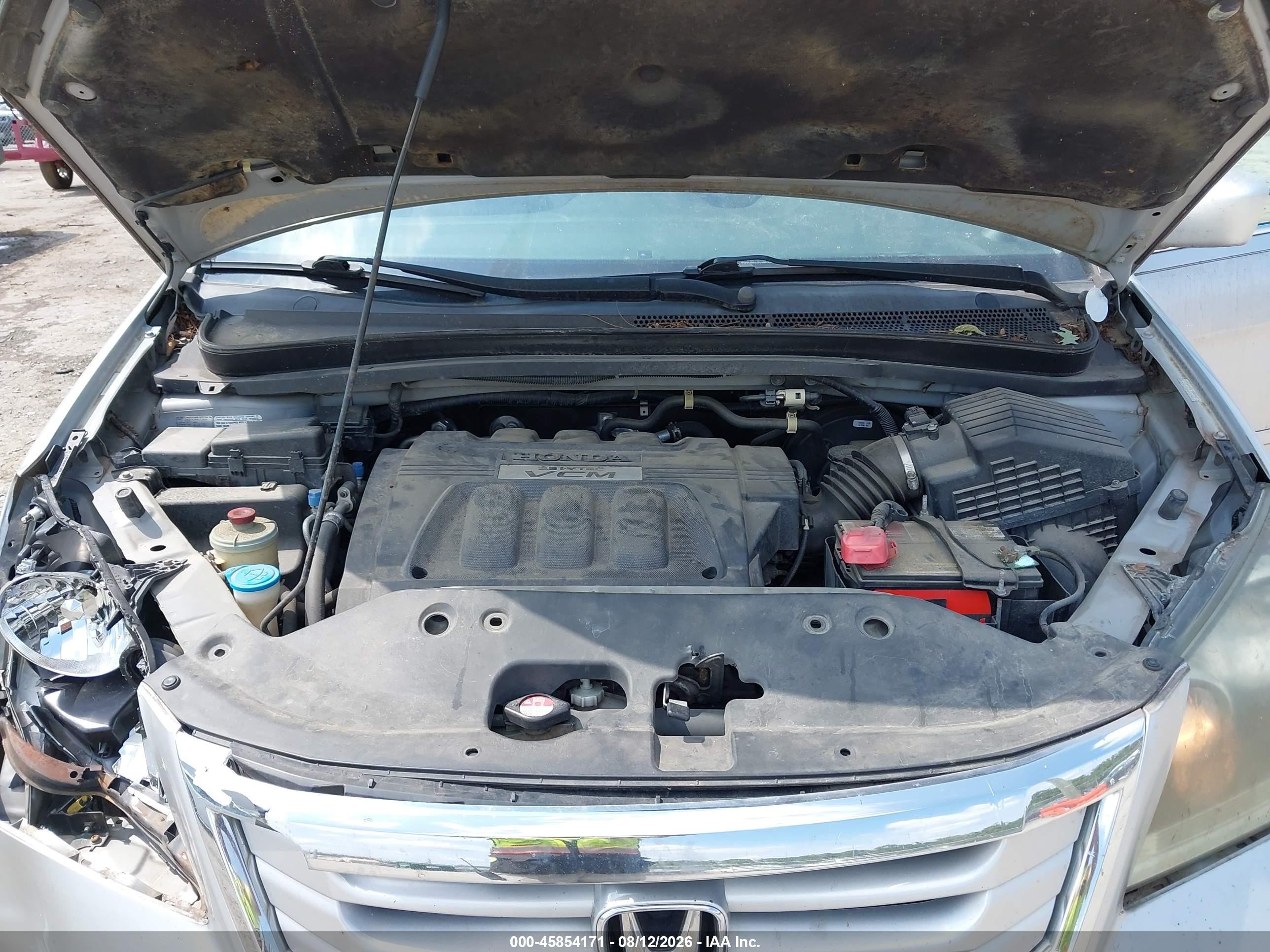2010 Honda Odyssey Ex-l Серебряный vin: 5FNRL3H78AB114543