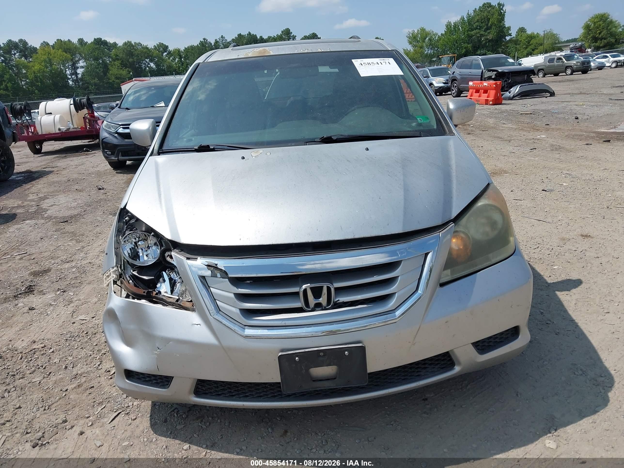 2010 Honda Odyssey Ex-l Серебряный vin: 5FNRL3H78AB114543