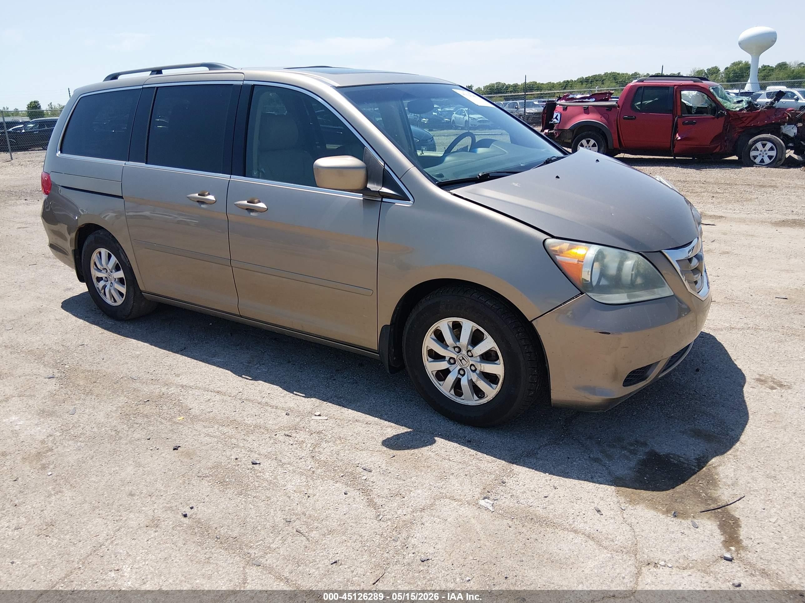 2010 Honda Odyssey Ex-l Tan vin: 5FNRL3H79AB019327