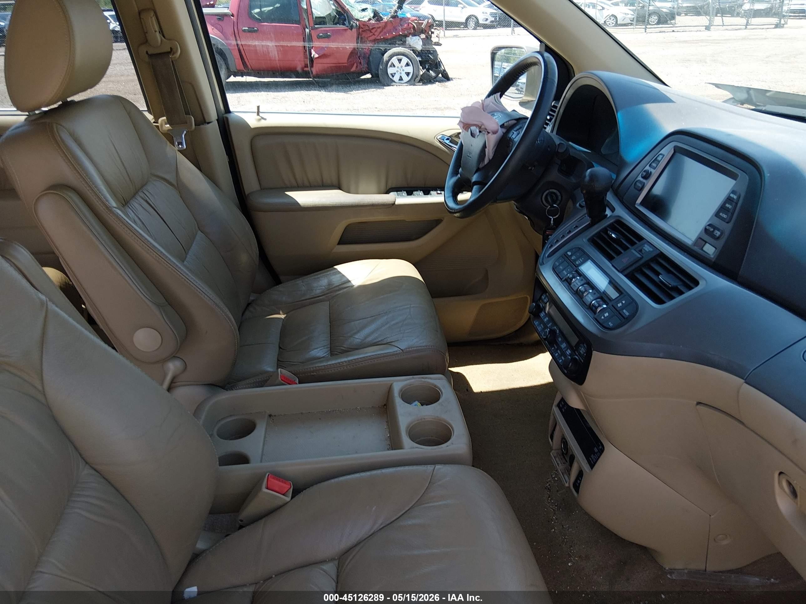 2010 Honda Odyssey Ex-l Tan vin: 5FNRL3H79AB019327