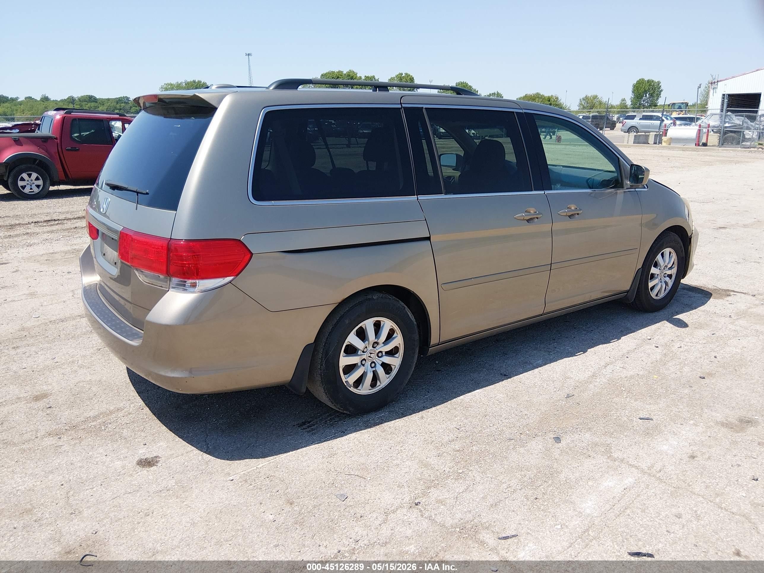 2010 Honda Odyssey Ex-l Tan vin: 5FNRL3H79AB019327