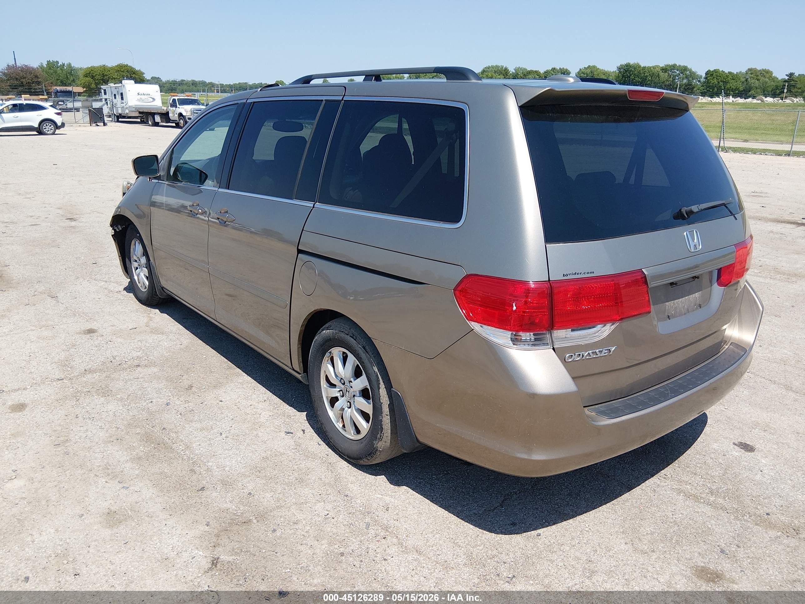 2010 Honda Odyssey Ex-l Tan vin: 5FNRL3H79AB019327