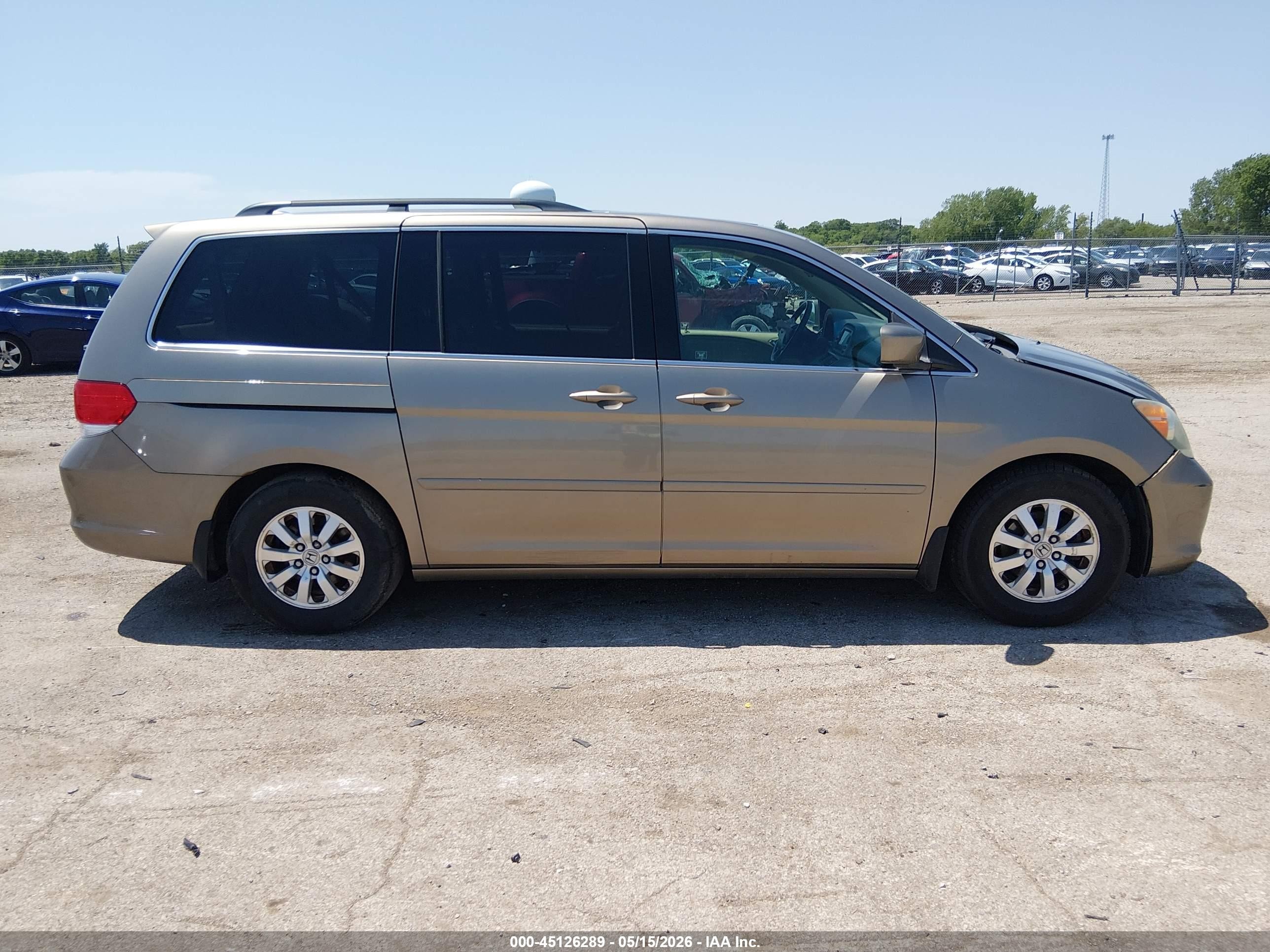 2010 Honda Odyssey Ex-l Tan vin: 5FNRL3H79AB019327