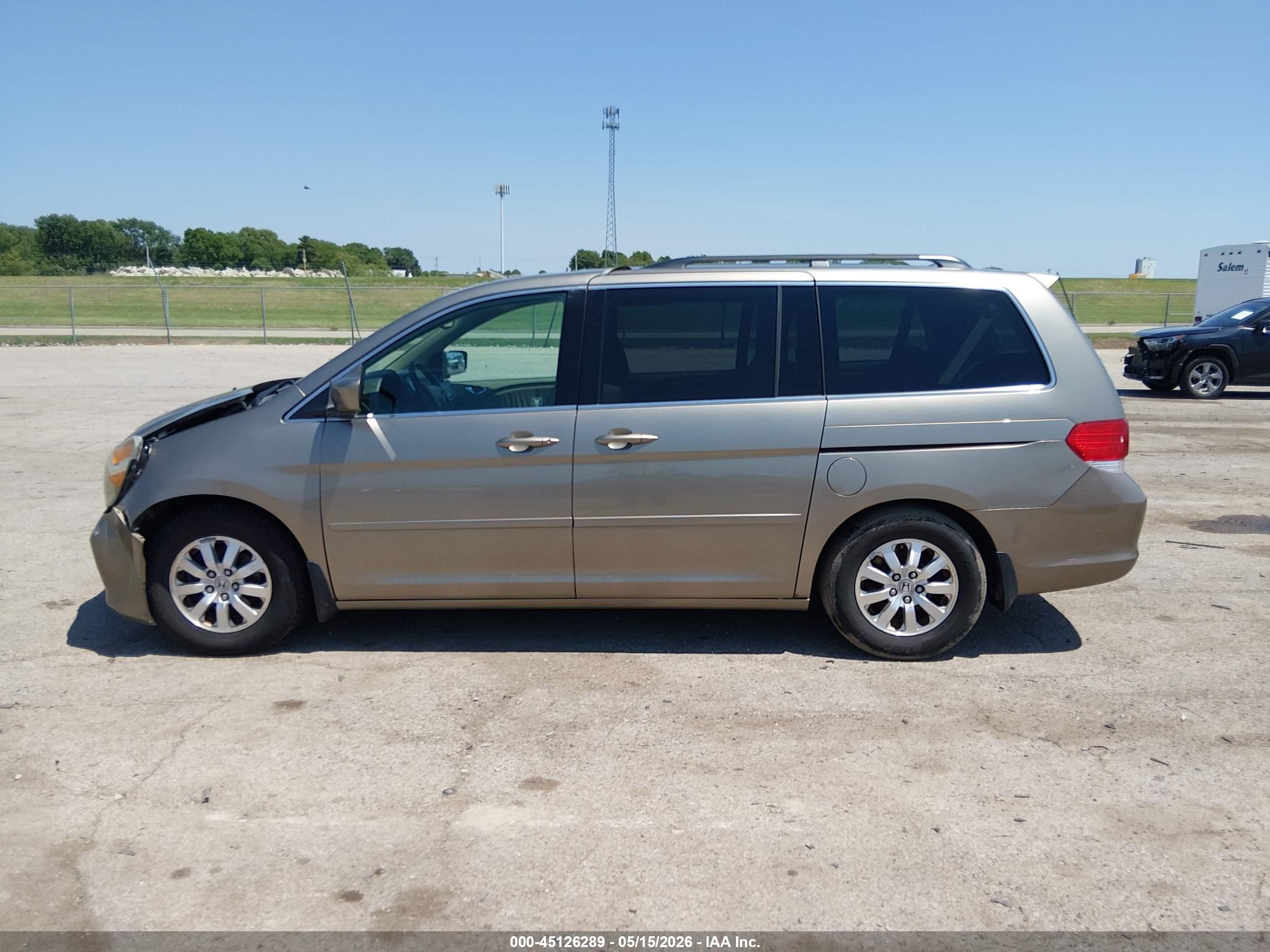 2010 Honda Odyssey Ex-l Tan vin: 5FNRL3H79AB019327