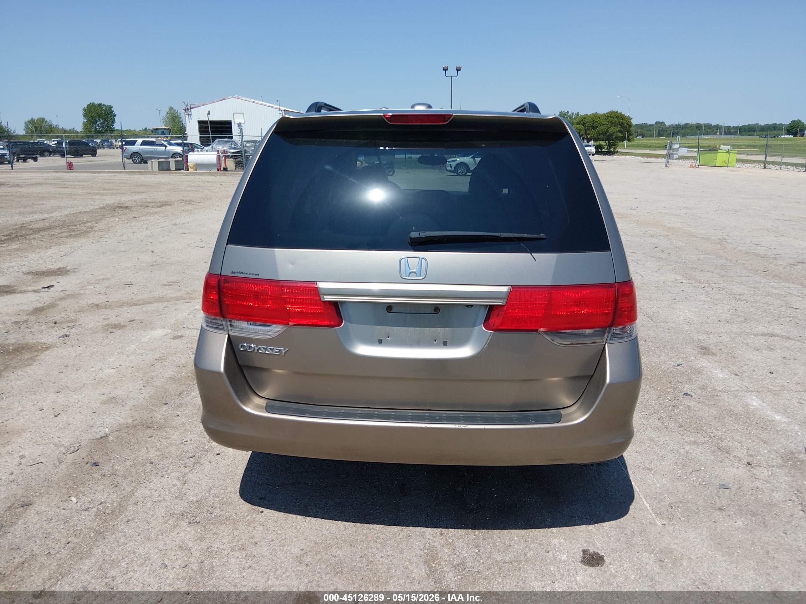 2010 Honda Odyssey Ex-l Tan vin: 5FNRL3H79AB019327