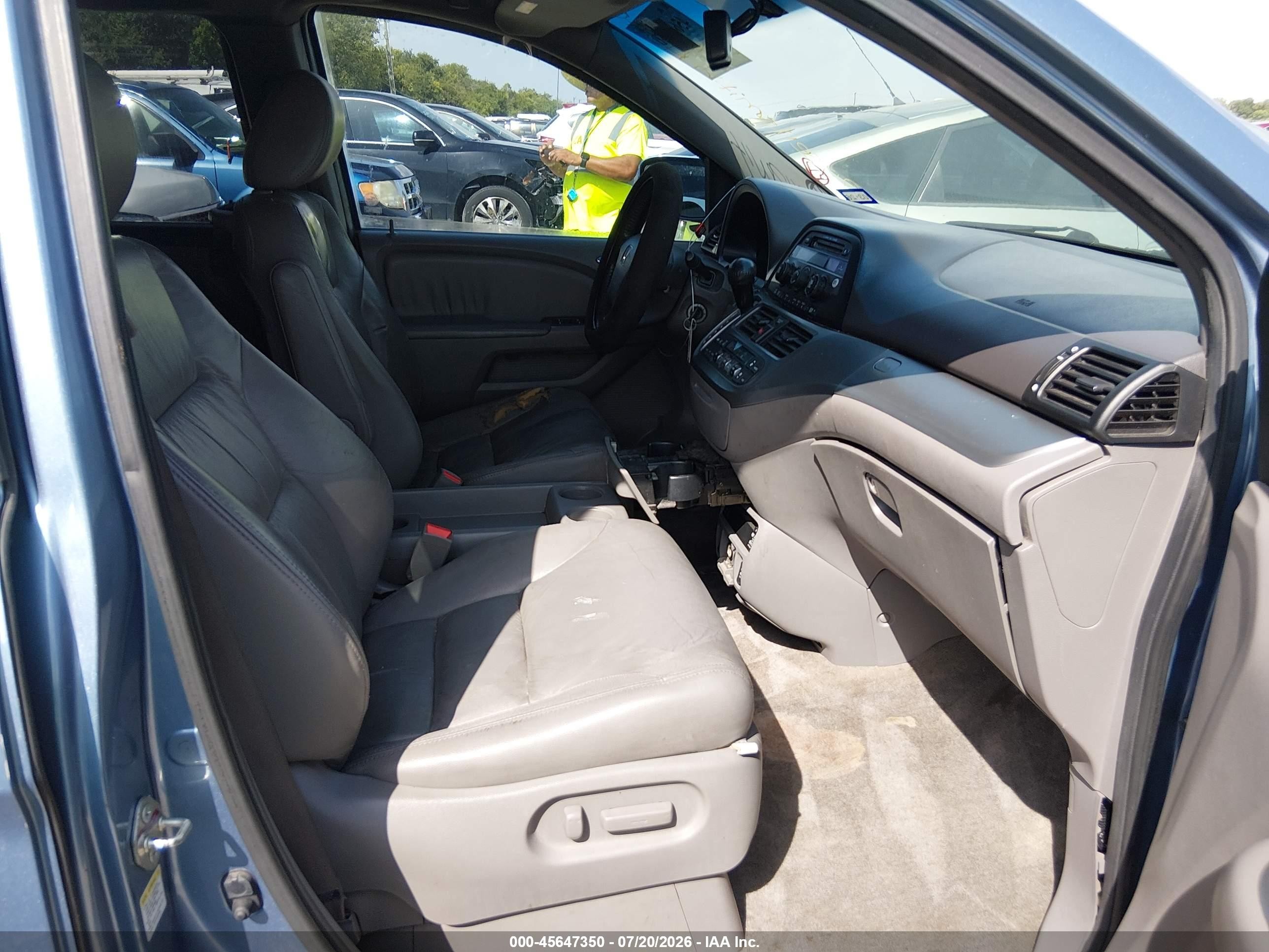 2010 Honda Odyssey Ex-l Light Blue vin: 5FNRL3H79AB031431