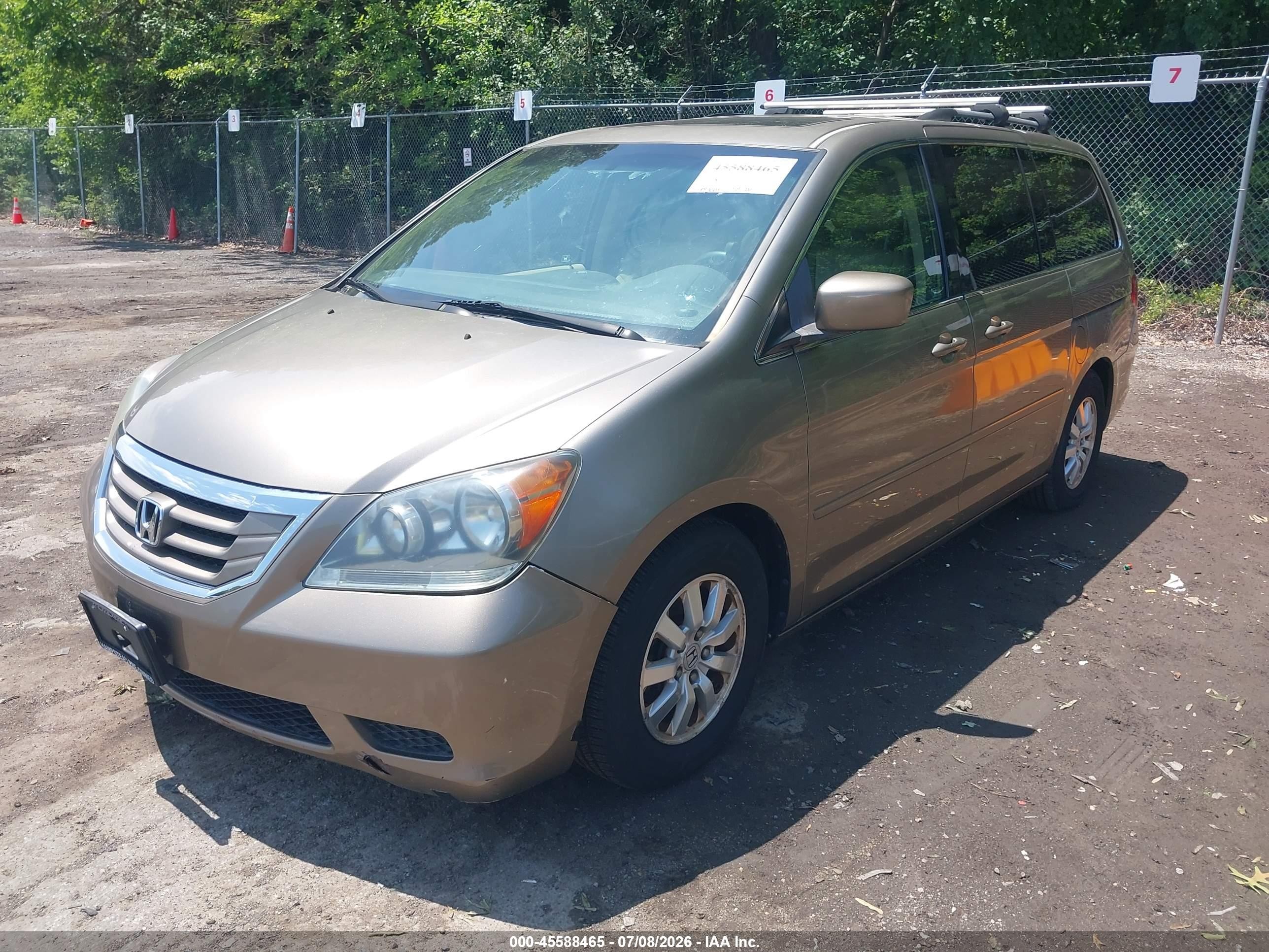 2010 Honda Odyssey Ex-l Cream vin: 5FNRL3H79AB043823