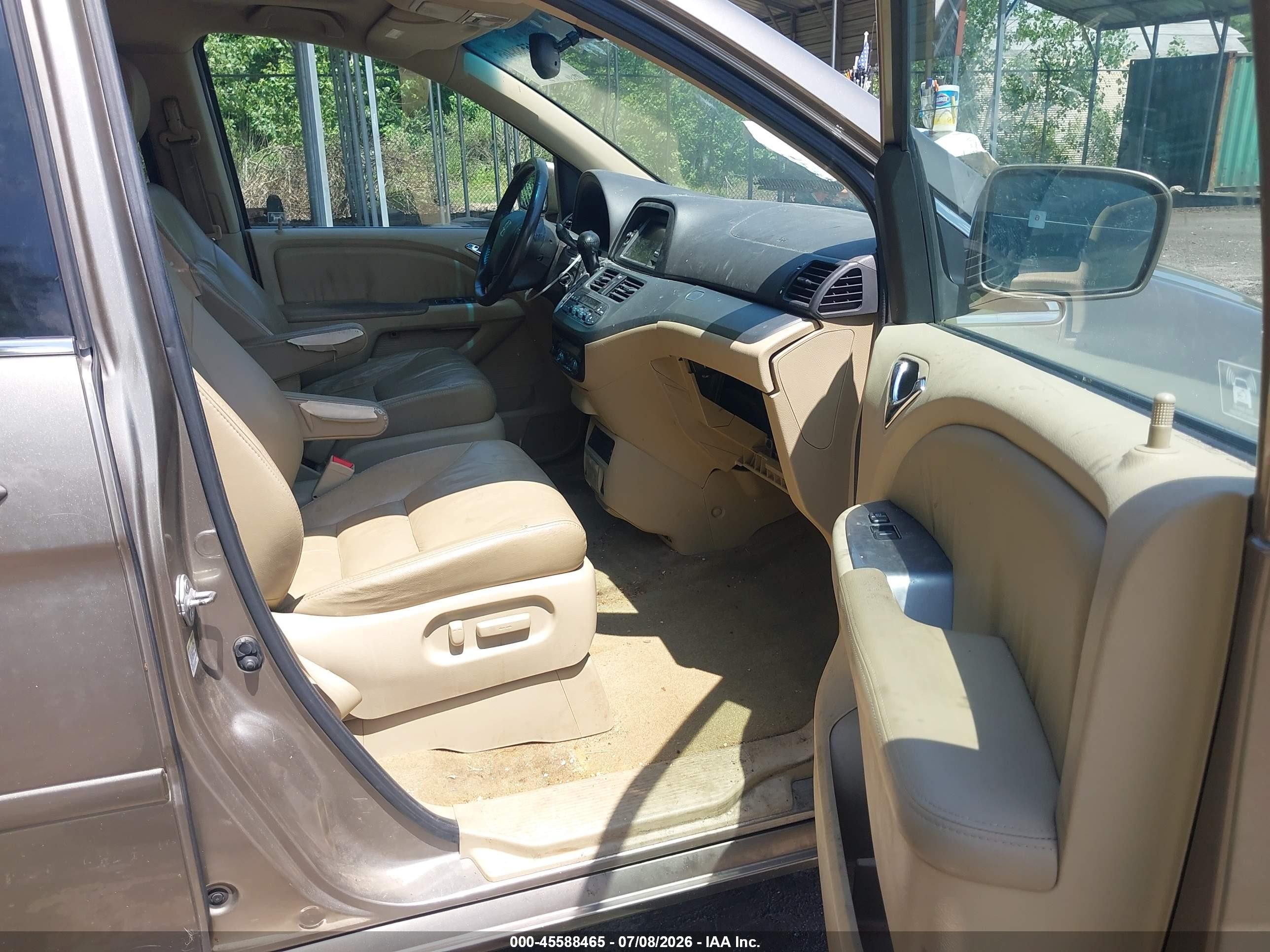 2010 Honda Odyssey Ex-l Cream vin: 5FNRL3H79AB043823
