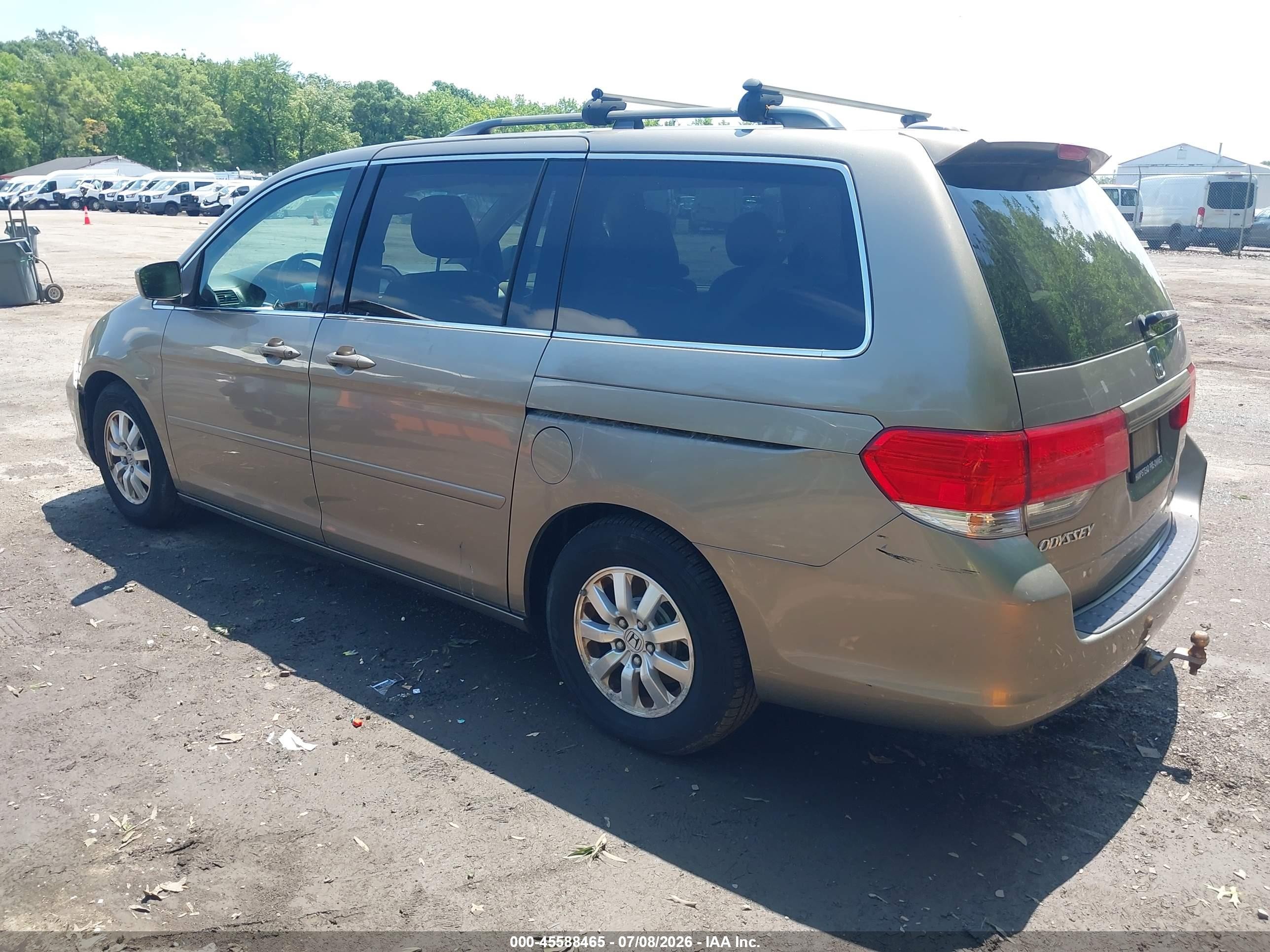 2010 Honda Odyssey Ex-l Cream vin: 5FNRL3H79AB043823