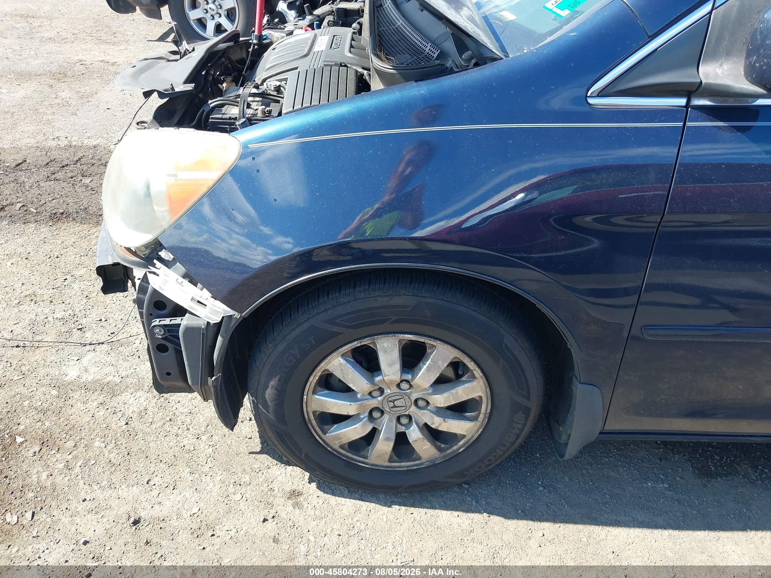 2010 Honda Odyssey Ex-l Синий vin: 5FNRL3H79AB054725