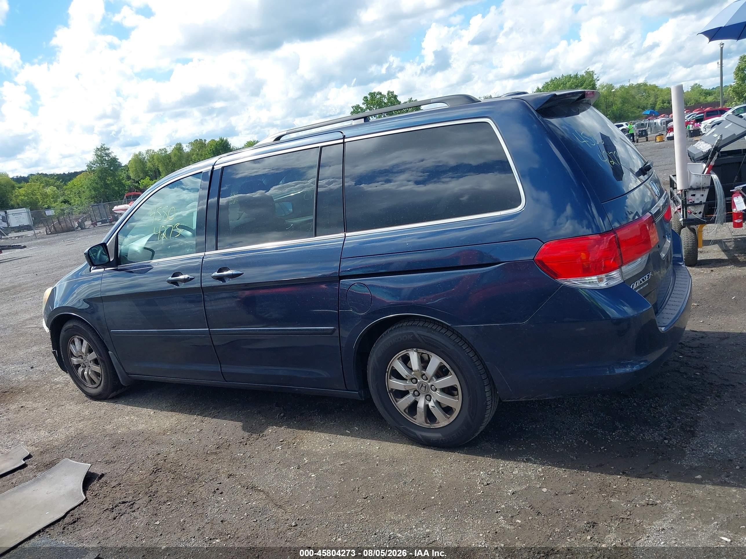 2010 Honda Odyssey Ex-l Синий vin: 5FNRL3H79AB054725