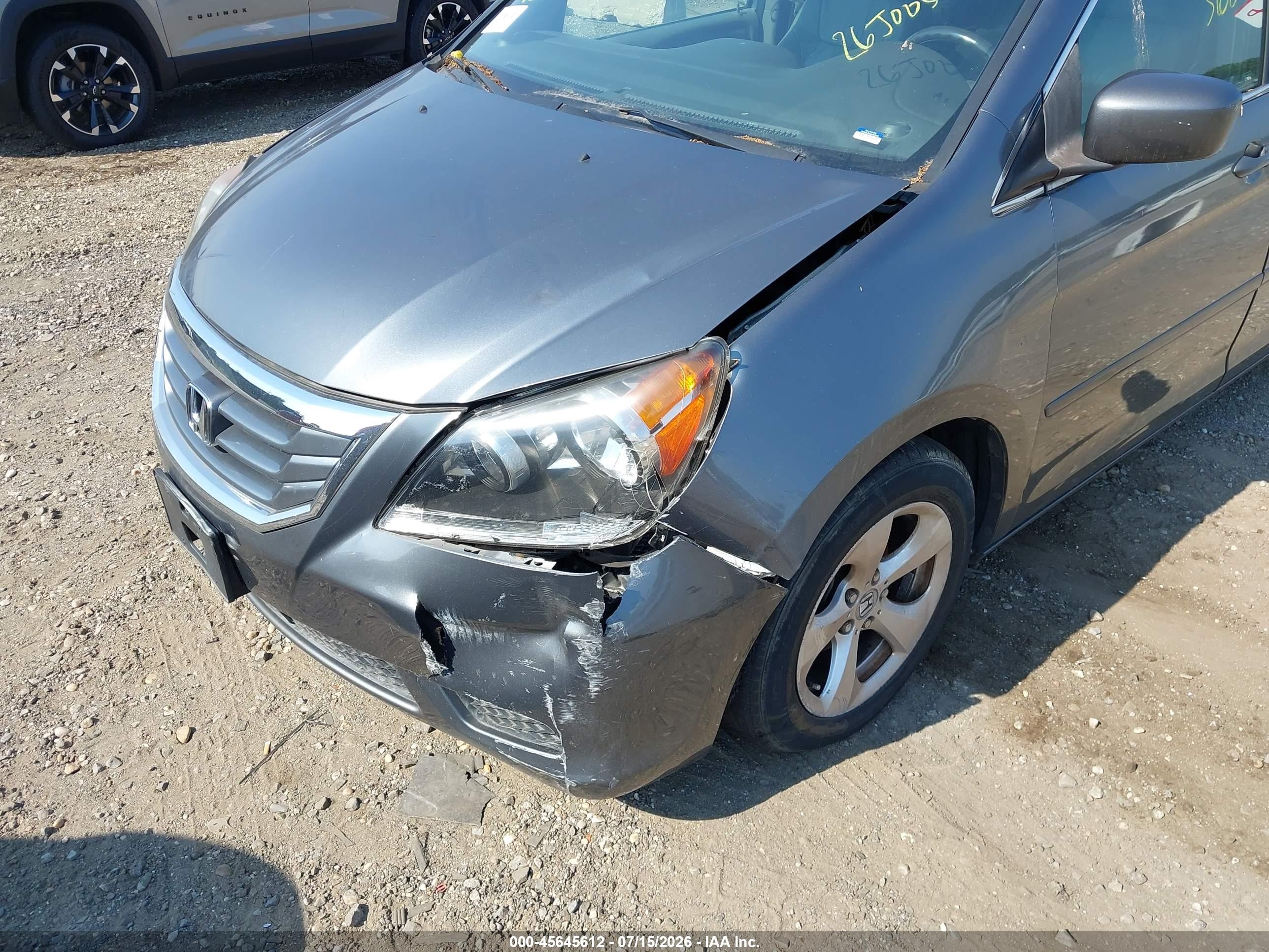 2010 Honda Odyssey Ex-l Gray vin: 5FNRL3H79AB071248