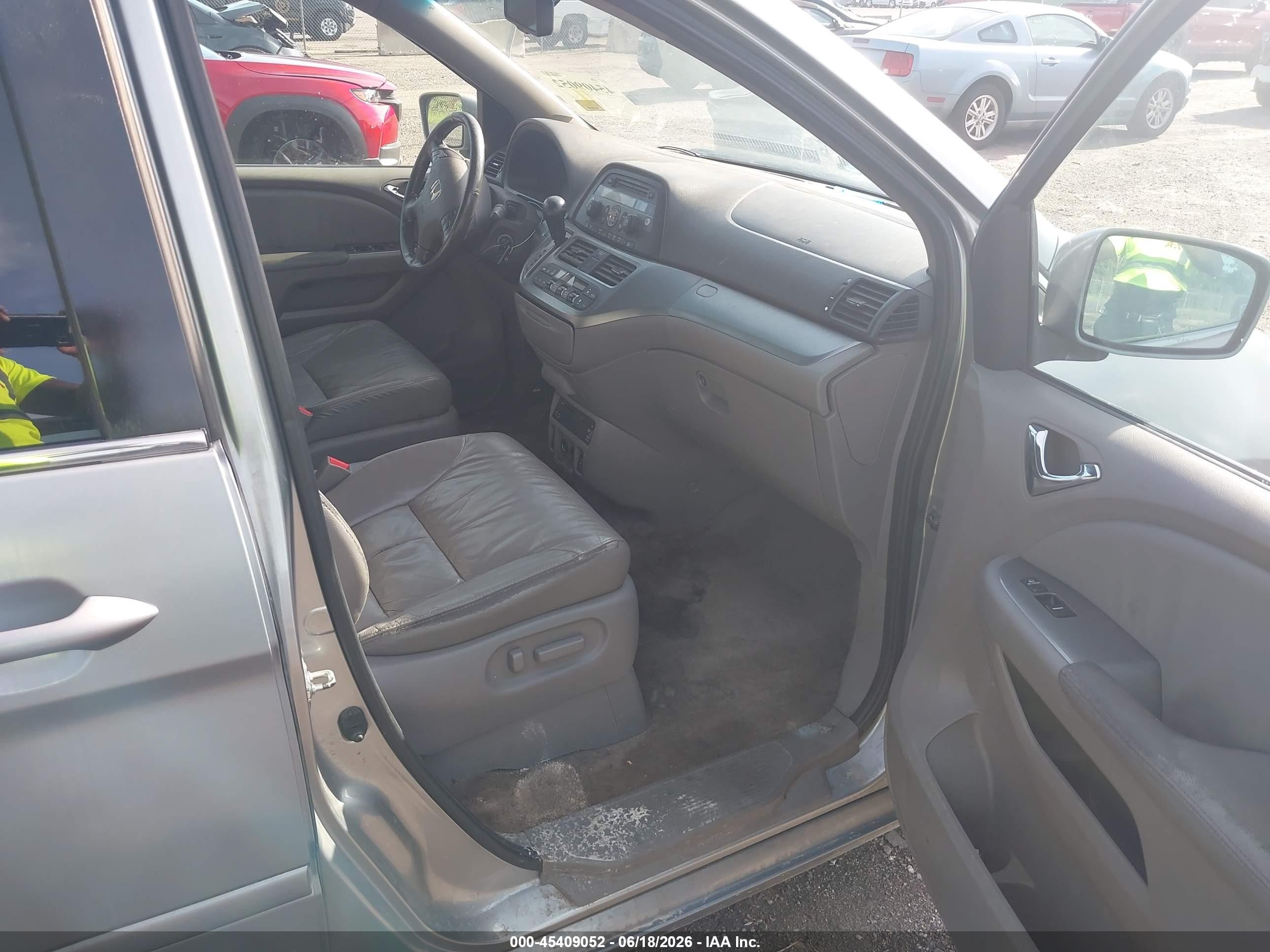 2010 Honda Odyssey Ex-l Gray vin: 5FNRL3H79AB102336