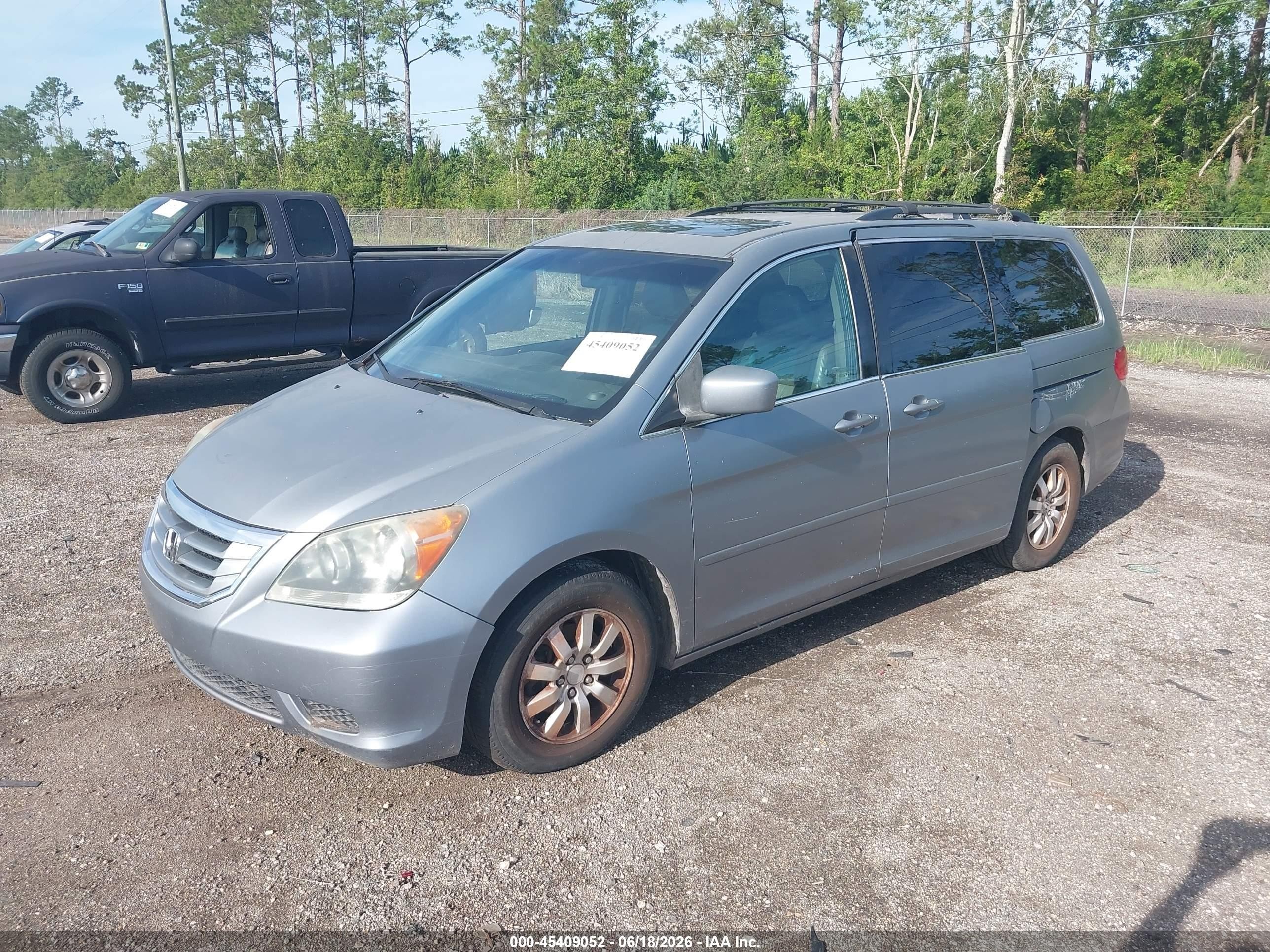 2010 Honda Odyssey Ex-l Gray vin: 5FNRL3H79AB102336
