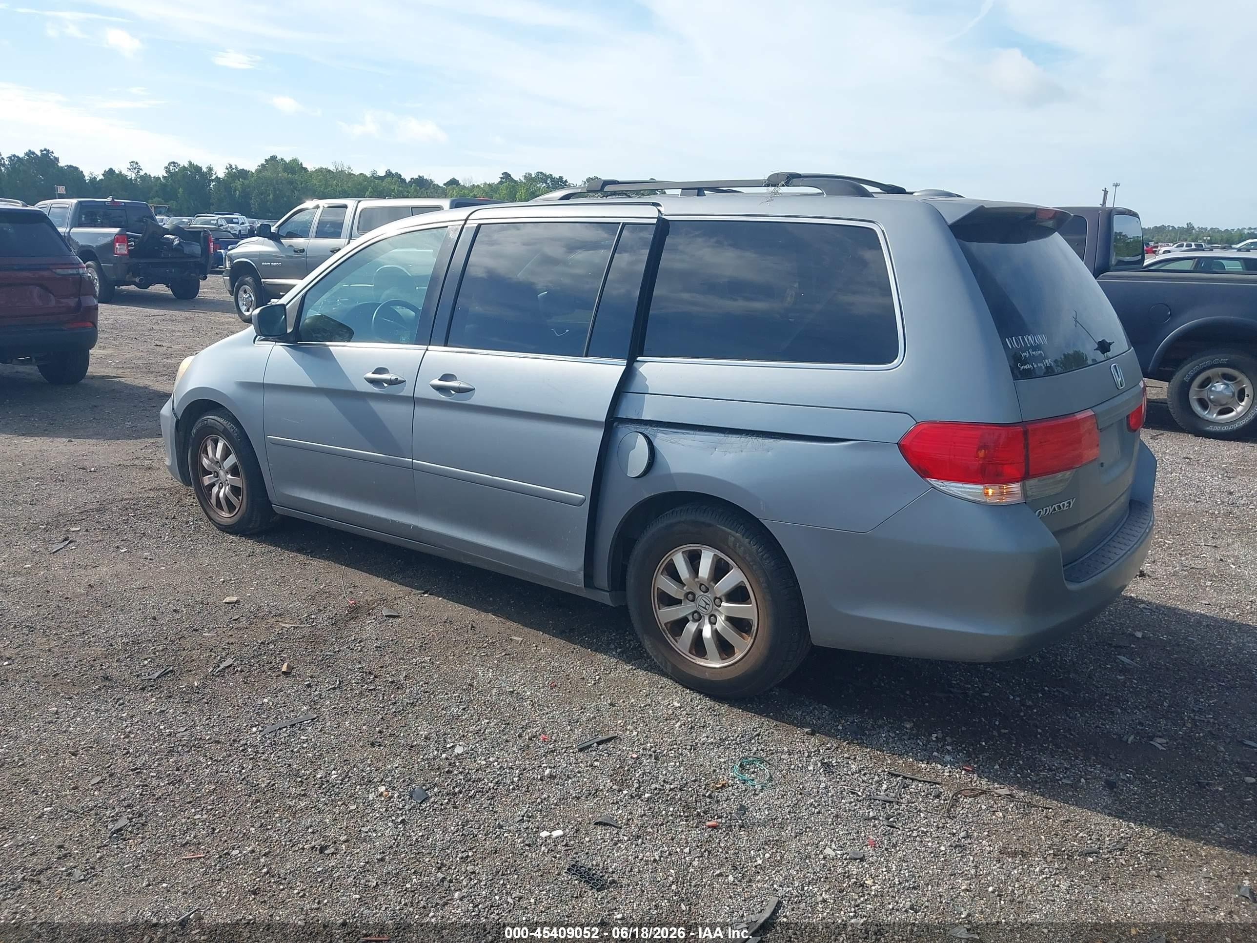2010 Honda Odyssey Ex-l Gray vin: 5FNRL3H79AB102336