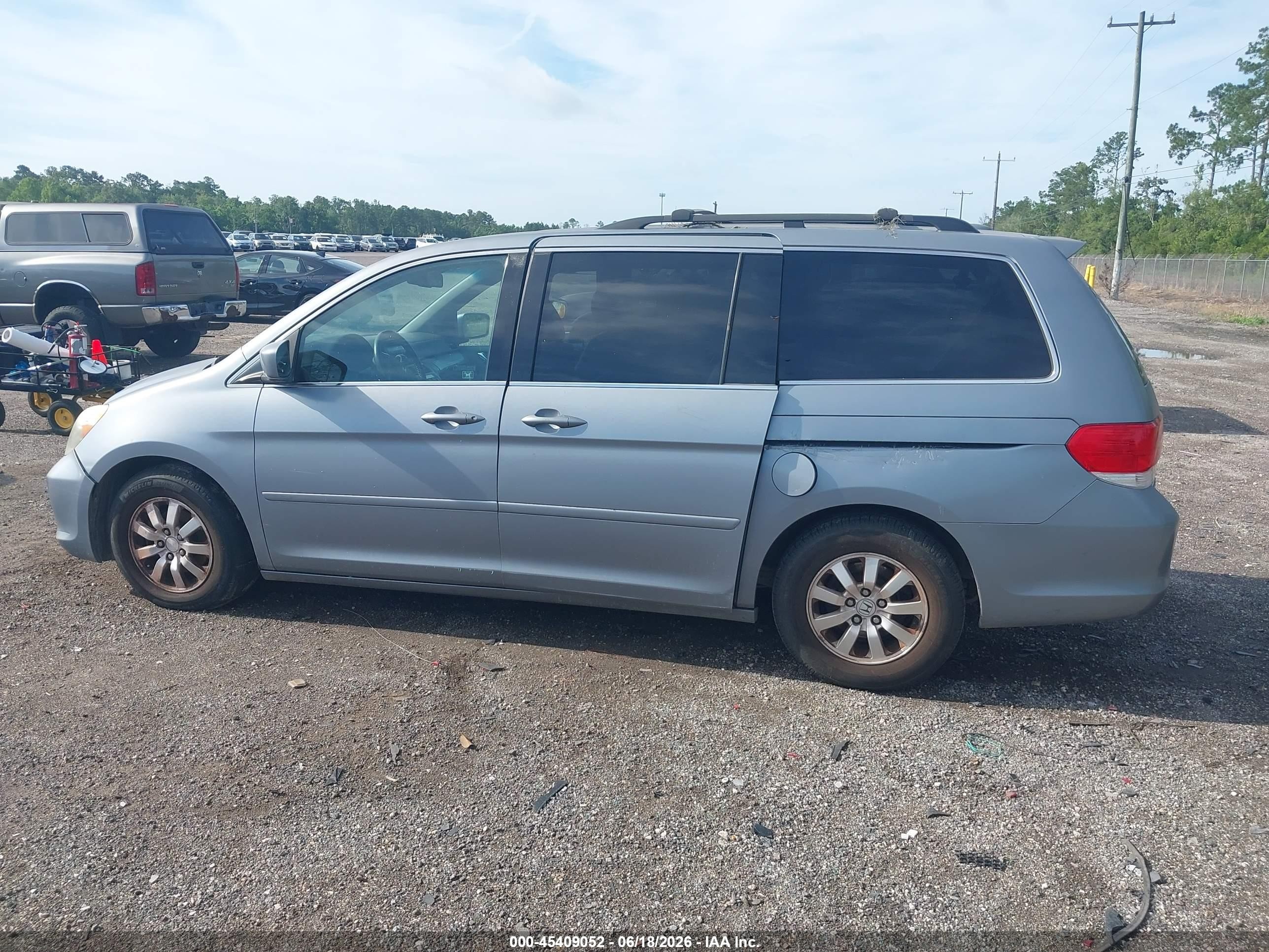 2010 Honda Odyssey Ex-l Gray vin: 5FNRL3H79AB102336