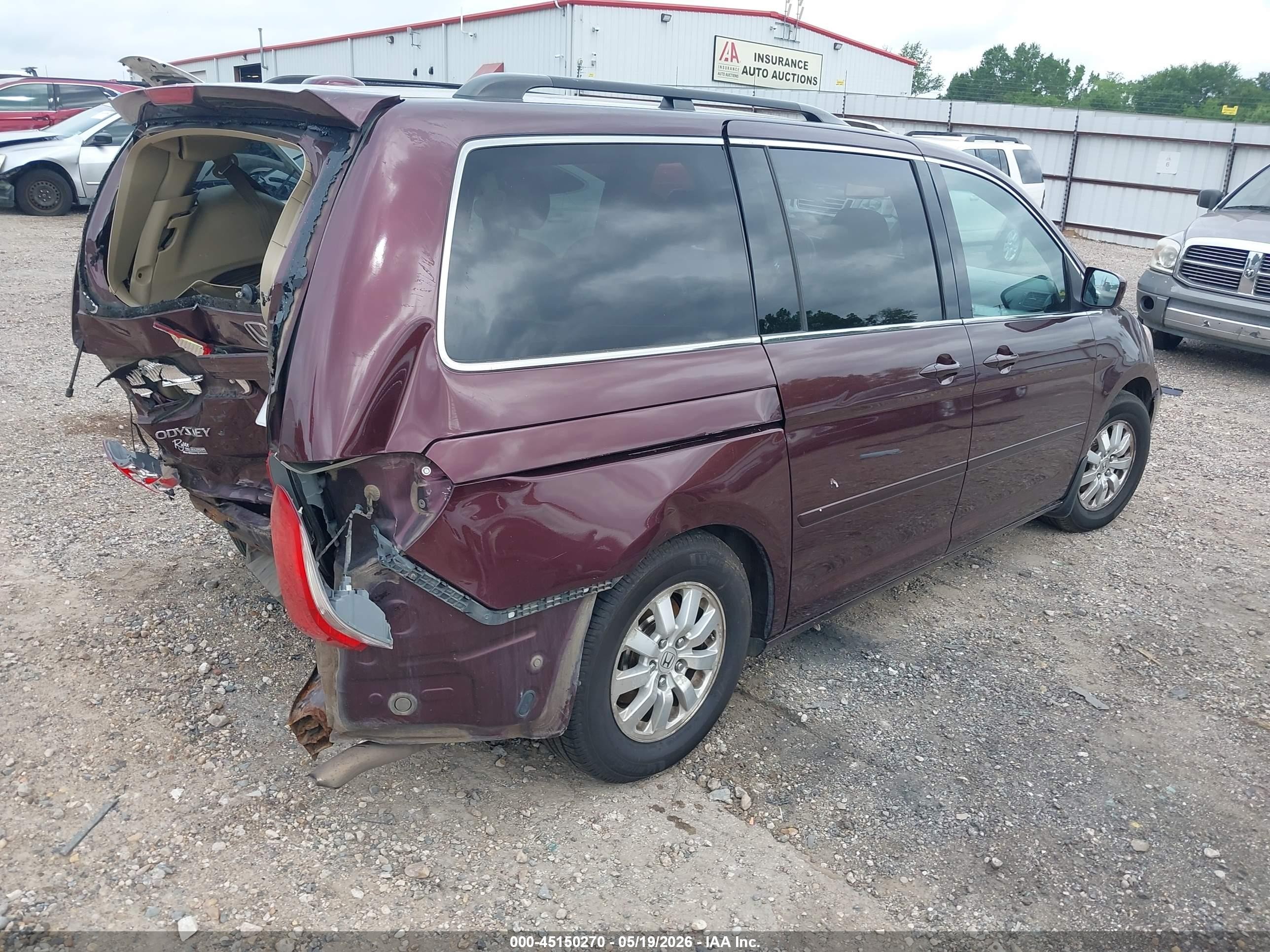 2010 Honda Odyssey Ex-l Burgundy vin: 5FNRL3H7XAB042812