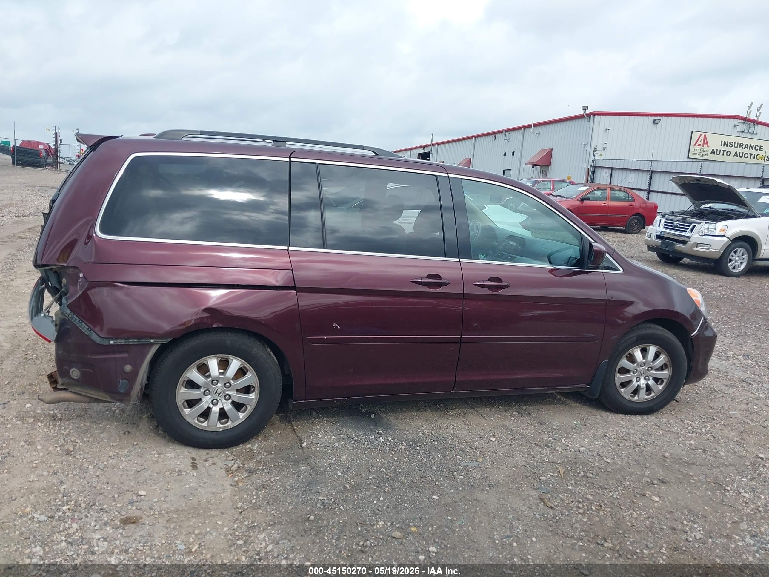 2010 Honda Odyssey Ex-l Burgundy vin: 5FNRL3H7XAB042812