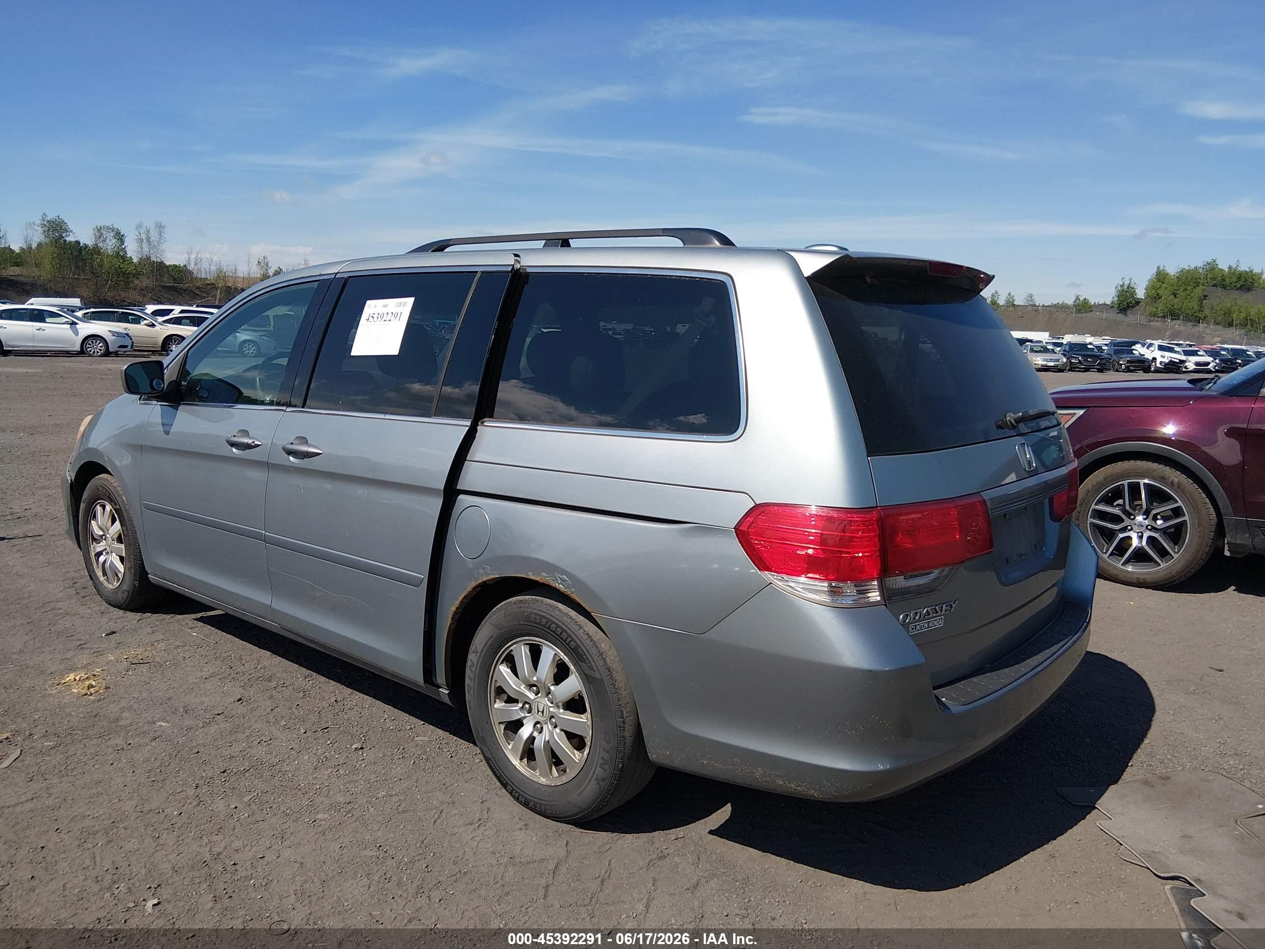 2010 Honda Odyssey Ex-l Light Blue vin: 5FNRL3H7XAB064101