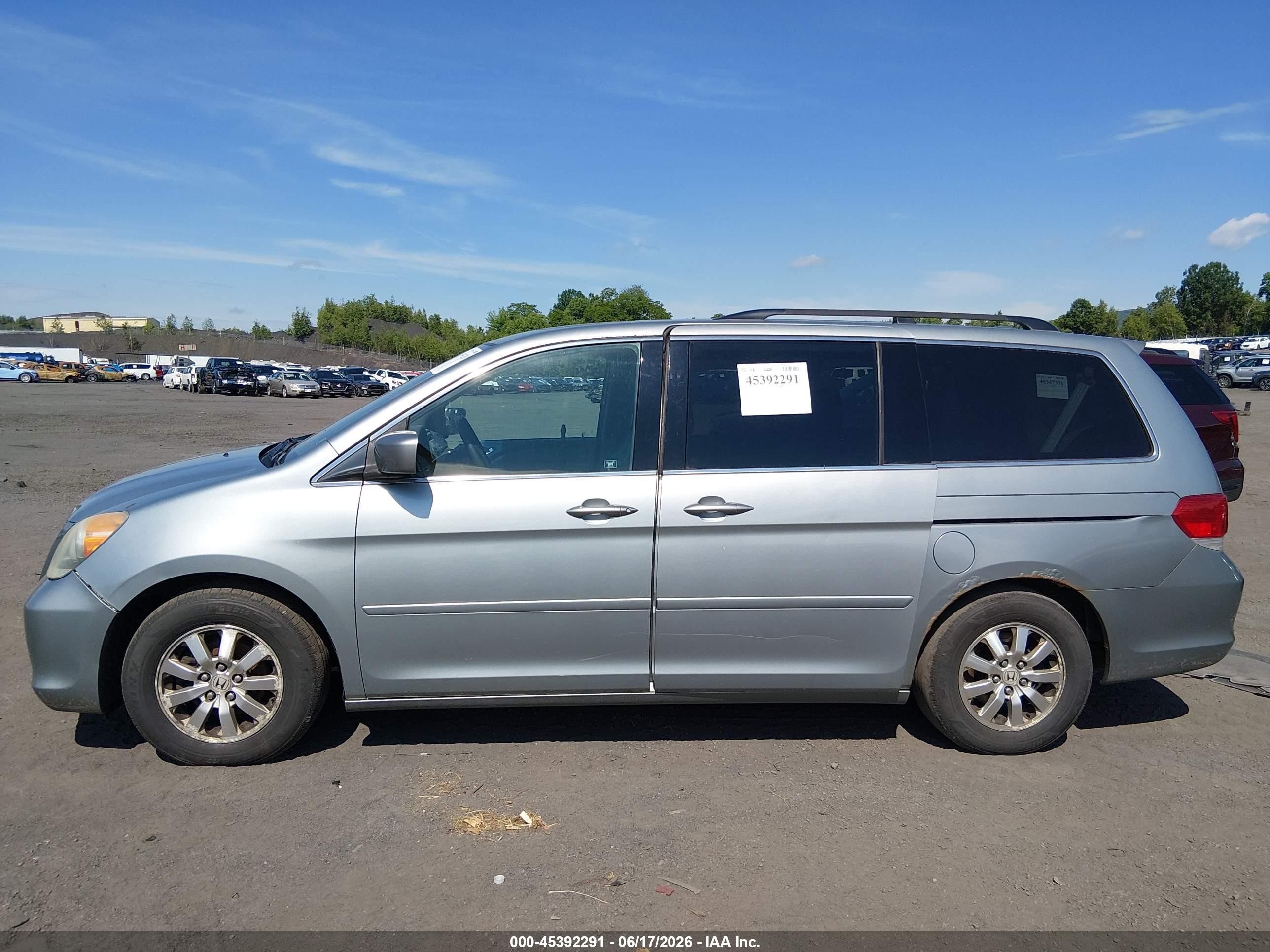 2010 Honda Odyssey Ex-l Light Blue vin: 5FNRL3H7XAB064101