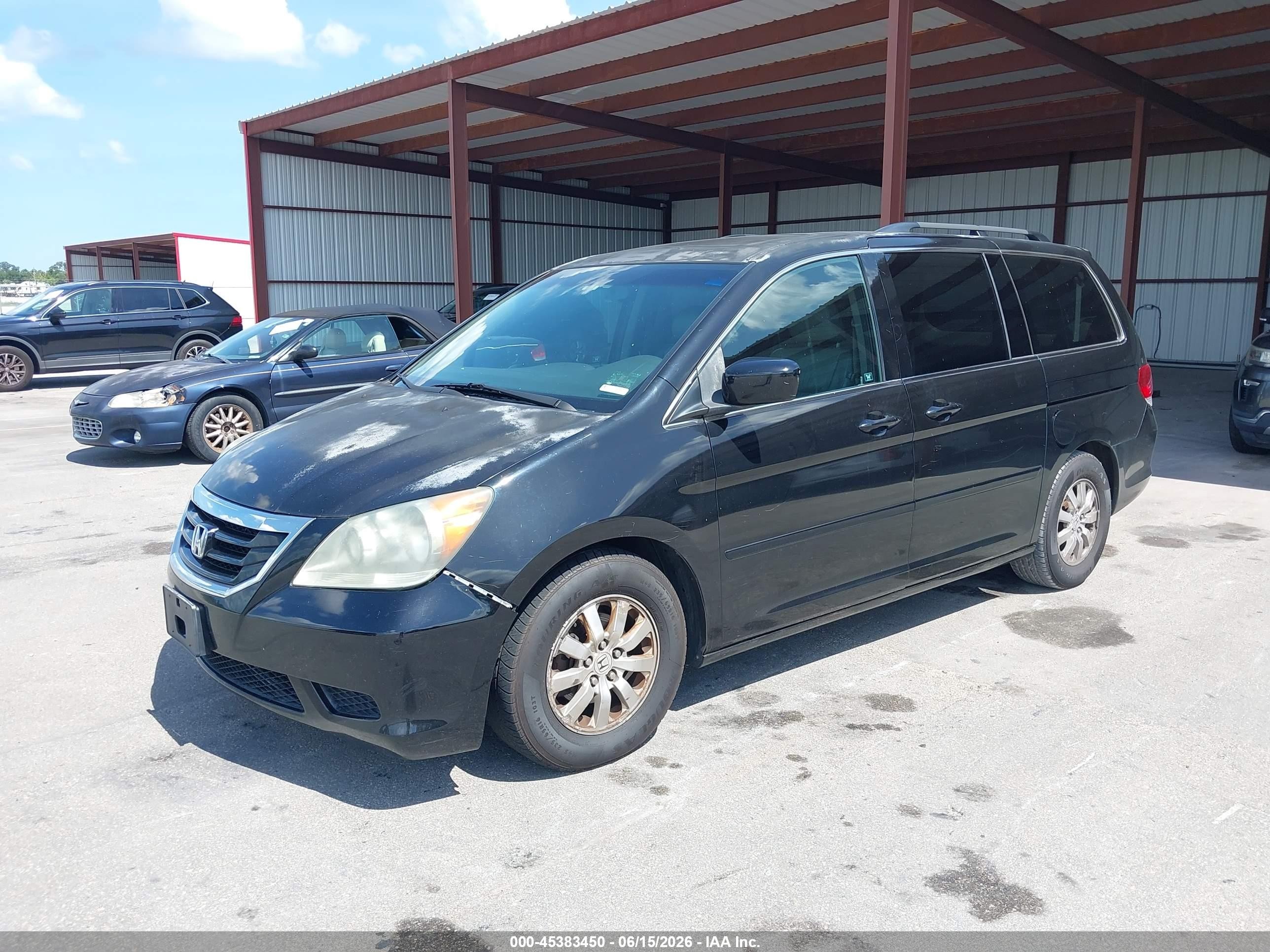 2010 Honda Odyssey Ex-l Black vin: 5FNRL3H7XAB073235