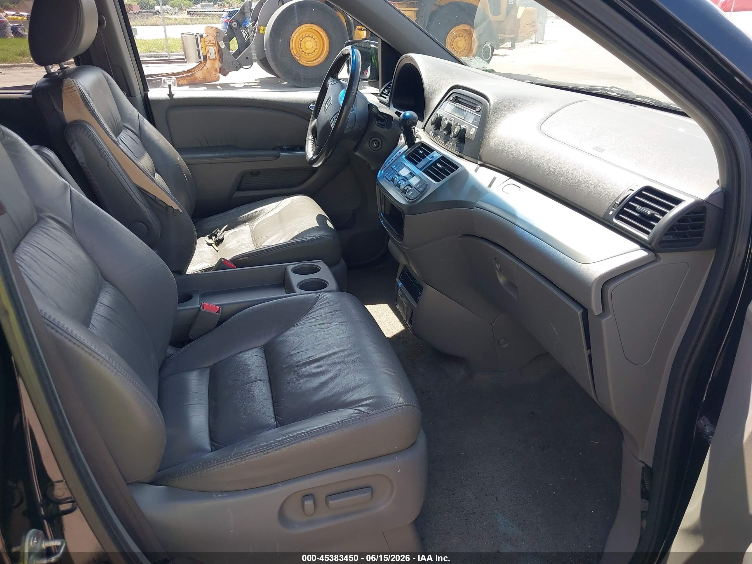 2010 Honda Odyssey Ex-l Black vin: 5FNRL3H7XAB073235
