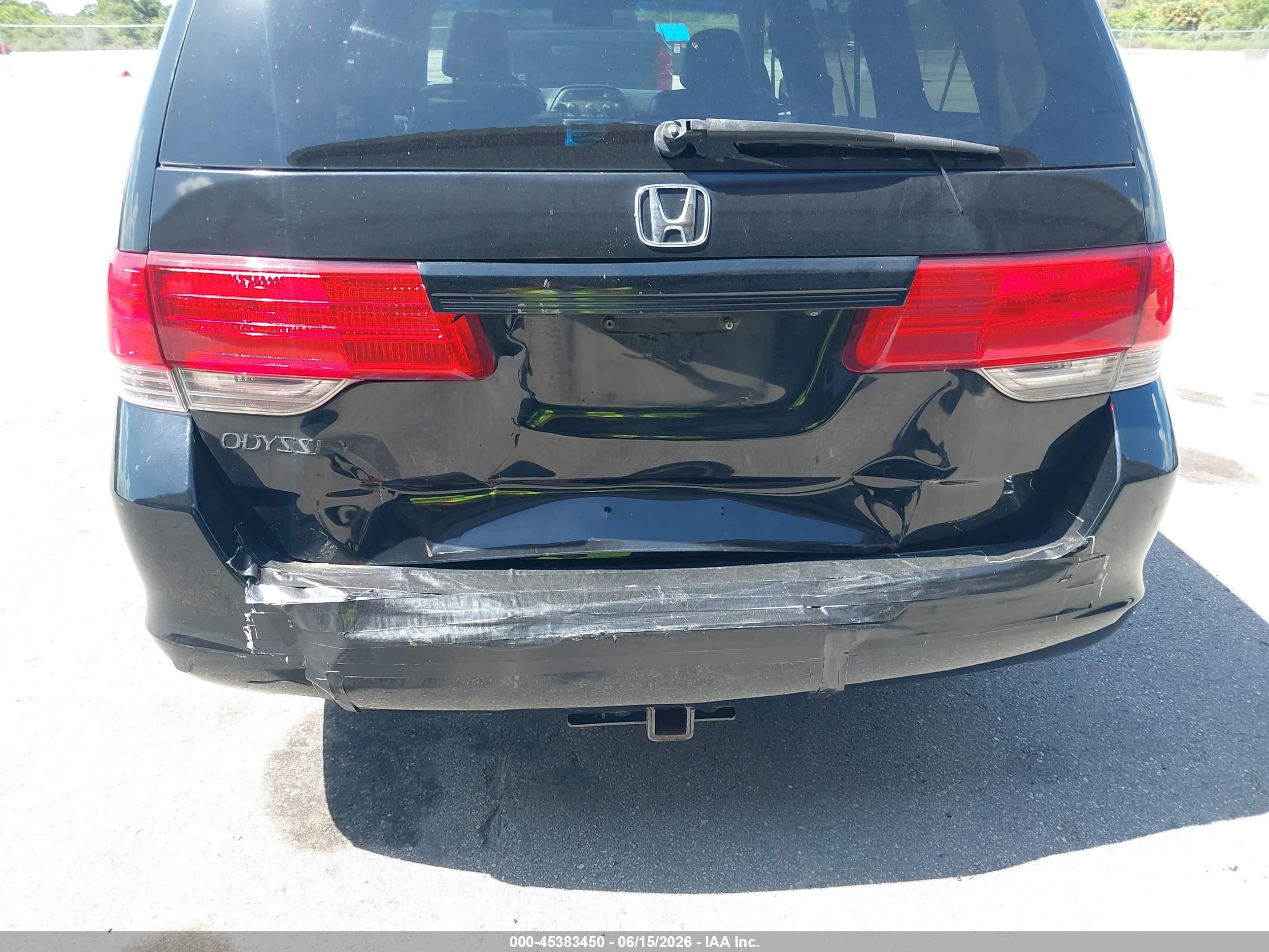 2010 Honda Odyssey Ex-l Black vin: 5FNRL3H7XAB073235