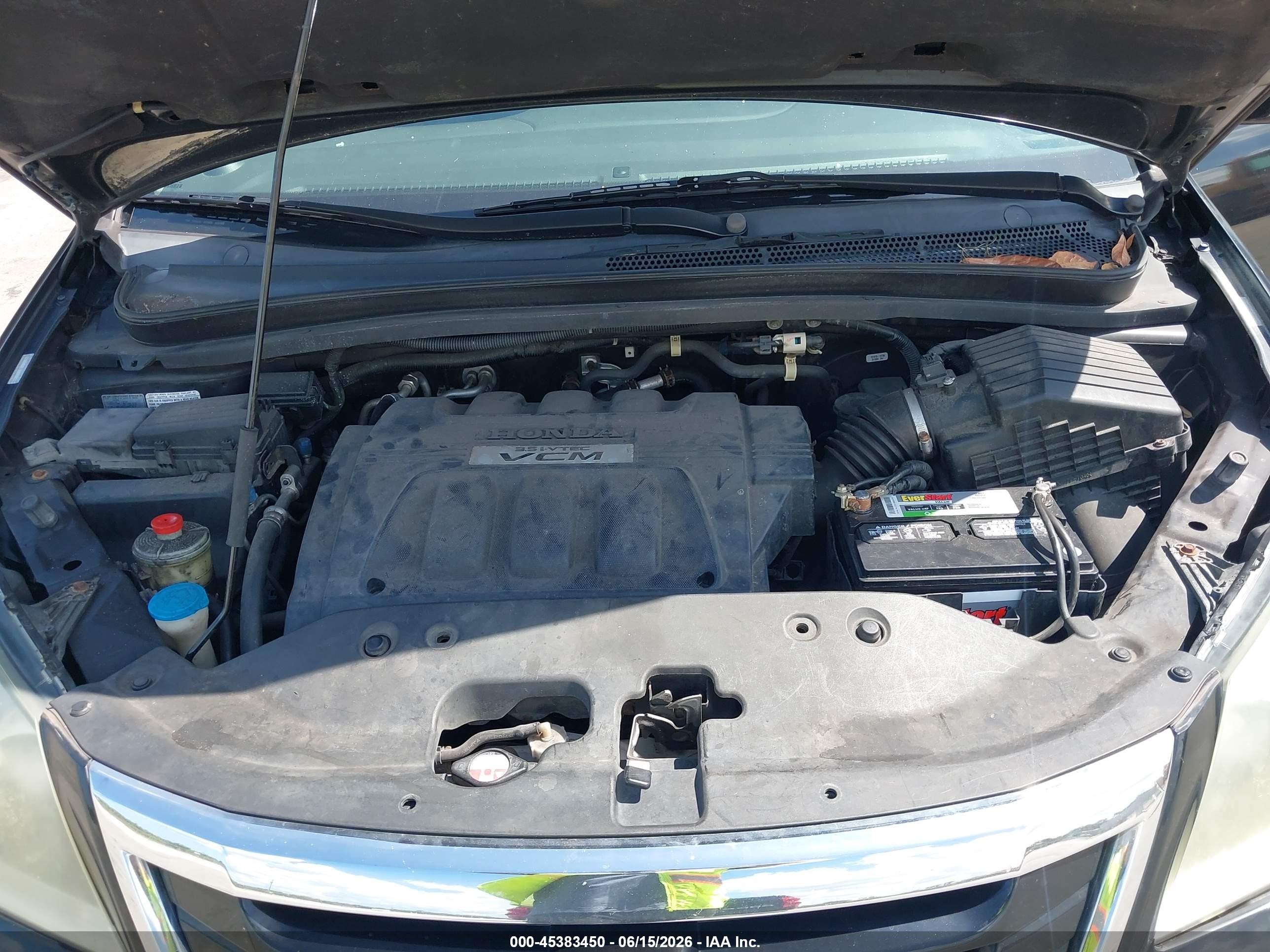 2010 Honda Odyssey Ex-l Black vin: 5FNRL3H7XAB073235