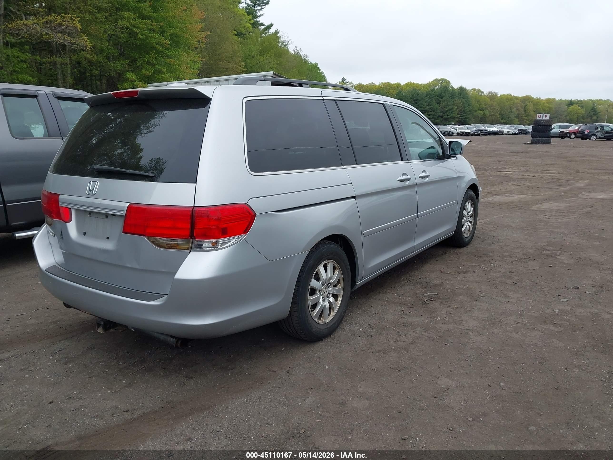 2010 Honda Odyssey Ex-l Silver vin: 5FNRL3H7XAB093744
