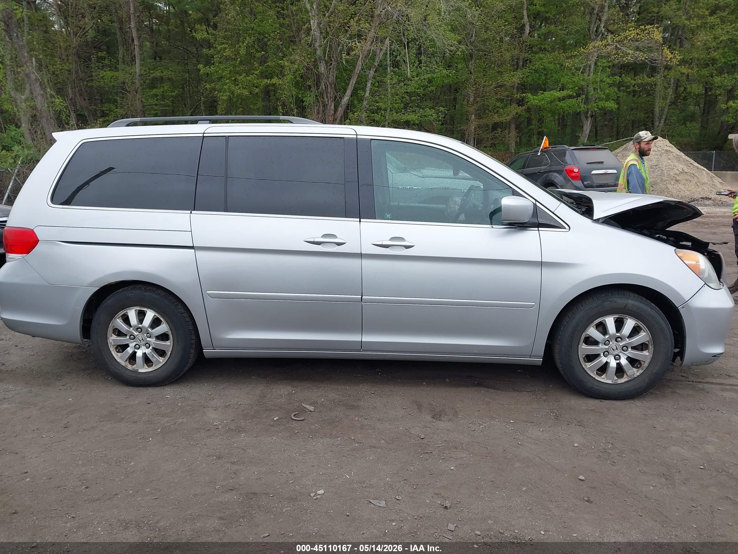 2010 Honda Odyssey Ex-l Silver vin: 5FNRL3H7XAB093744