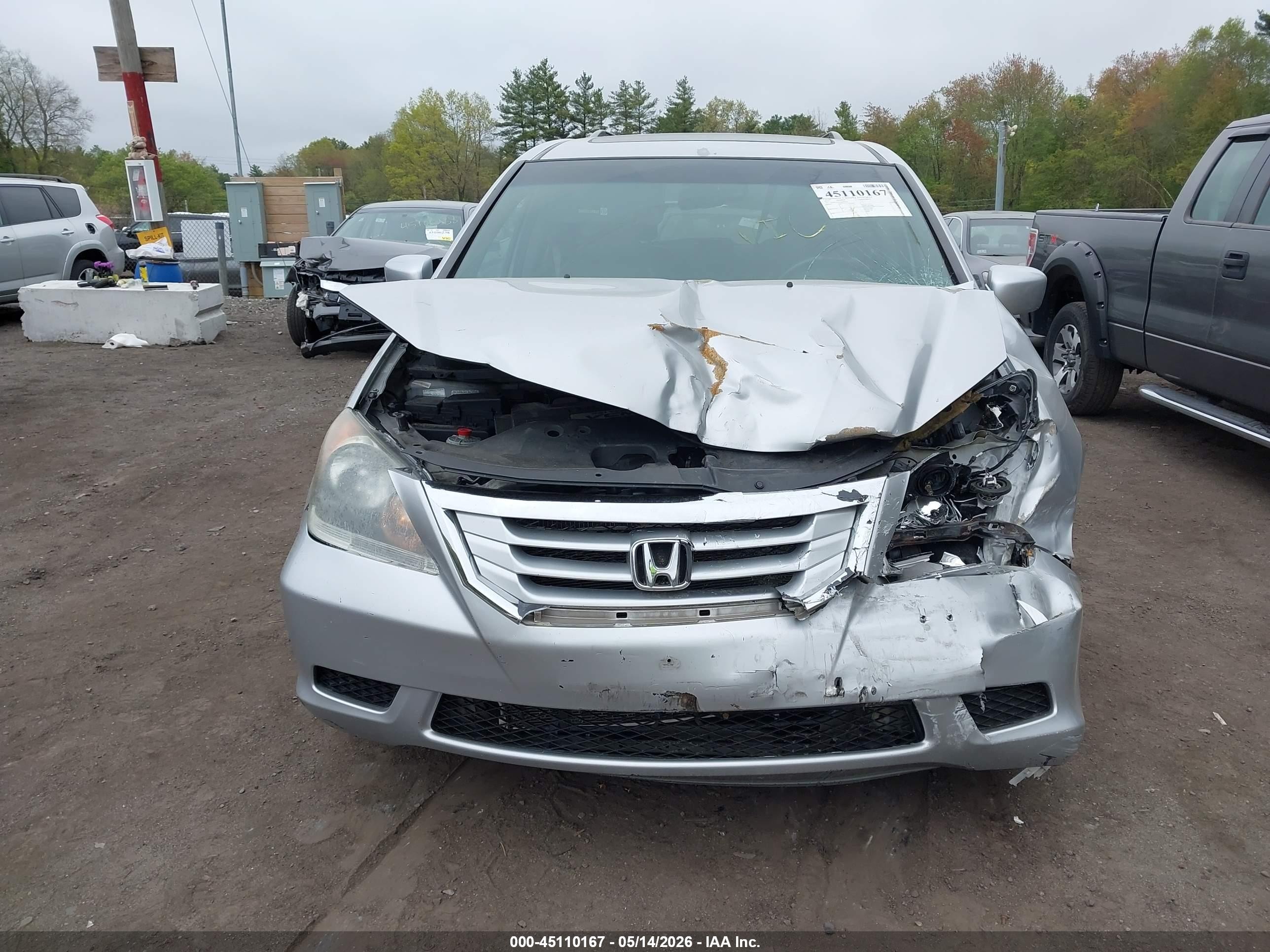 2010 Honda Odyssey Ex-l Silver vin: 5FNRL3H7XAB093744