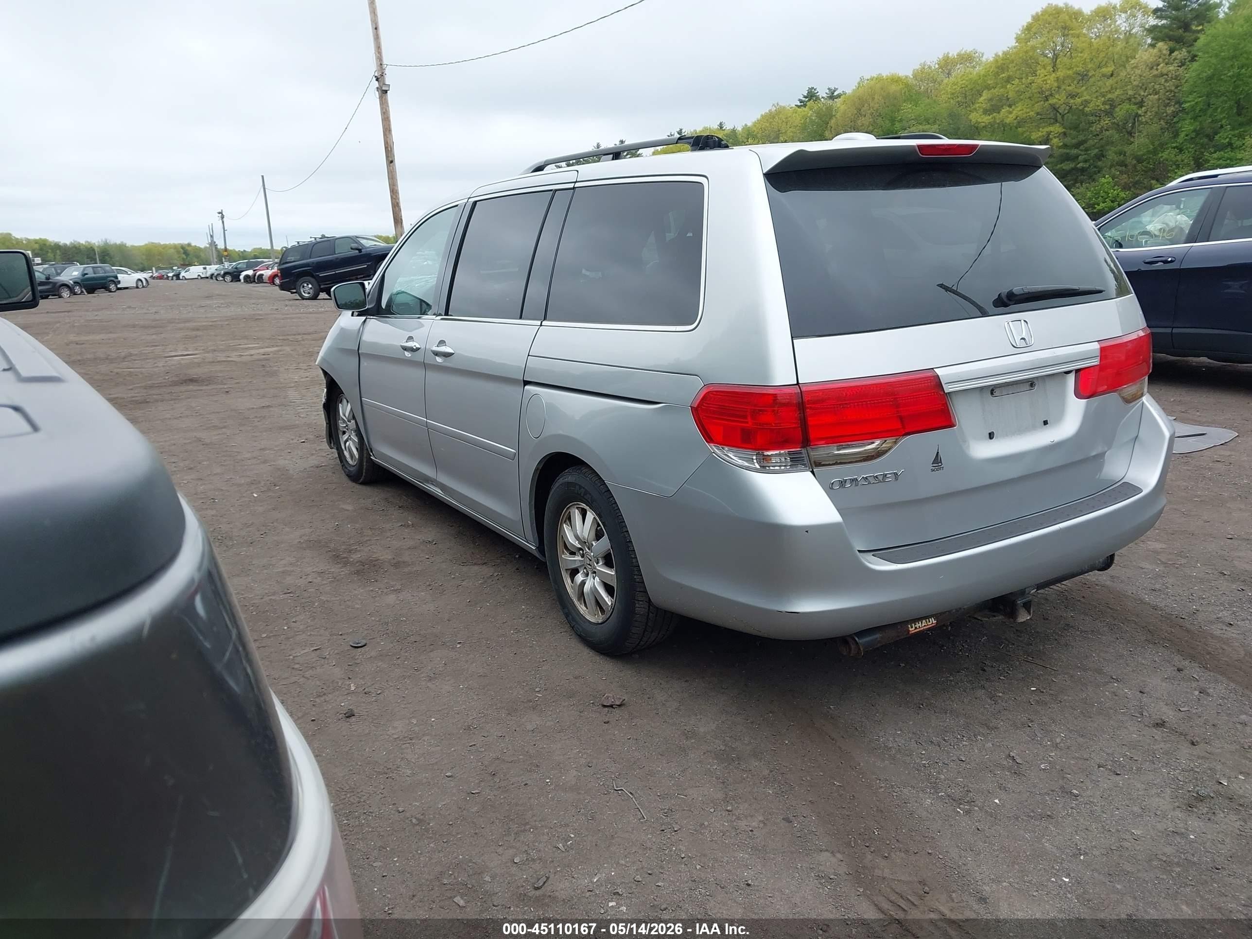 2010 Honda Odyssey Ex-l Silver vin: 5FNRL3H7XAB093744