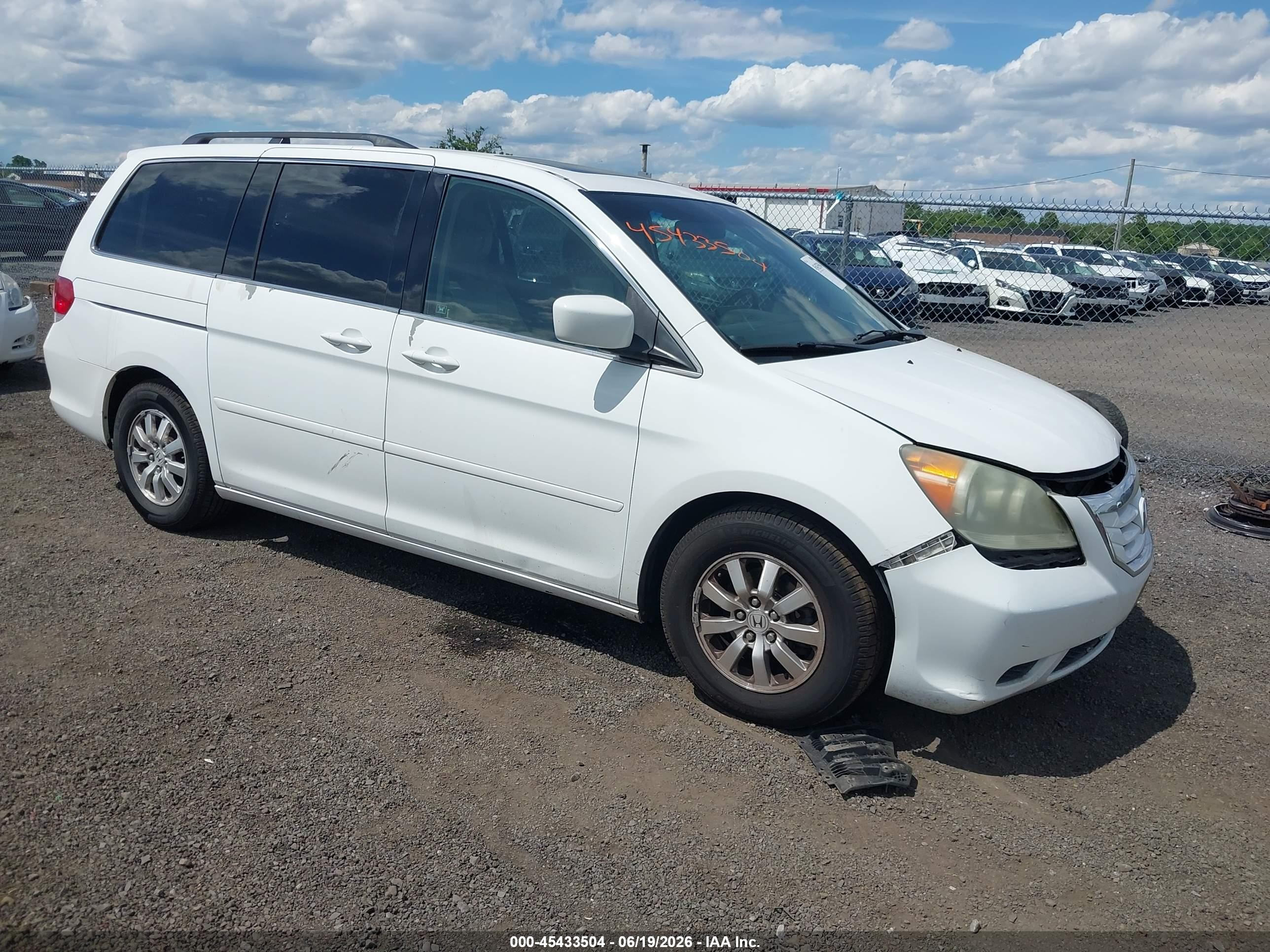 2010 Honda Odyssey Ex-l Белый vin: 5FNRL3H7XAB097633