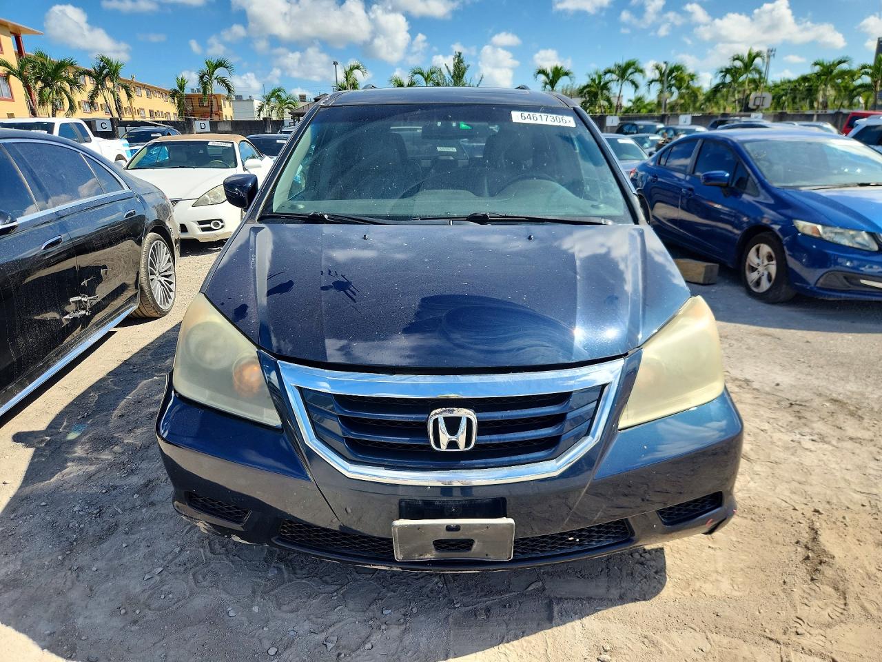 2010 Honda Odyssey Exl Blue vin: 5FNRL3H7XAB101969