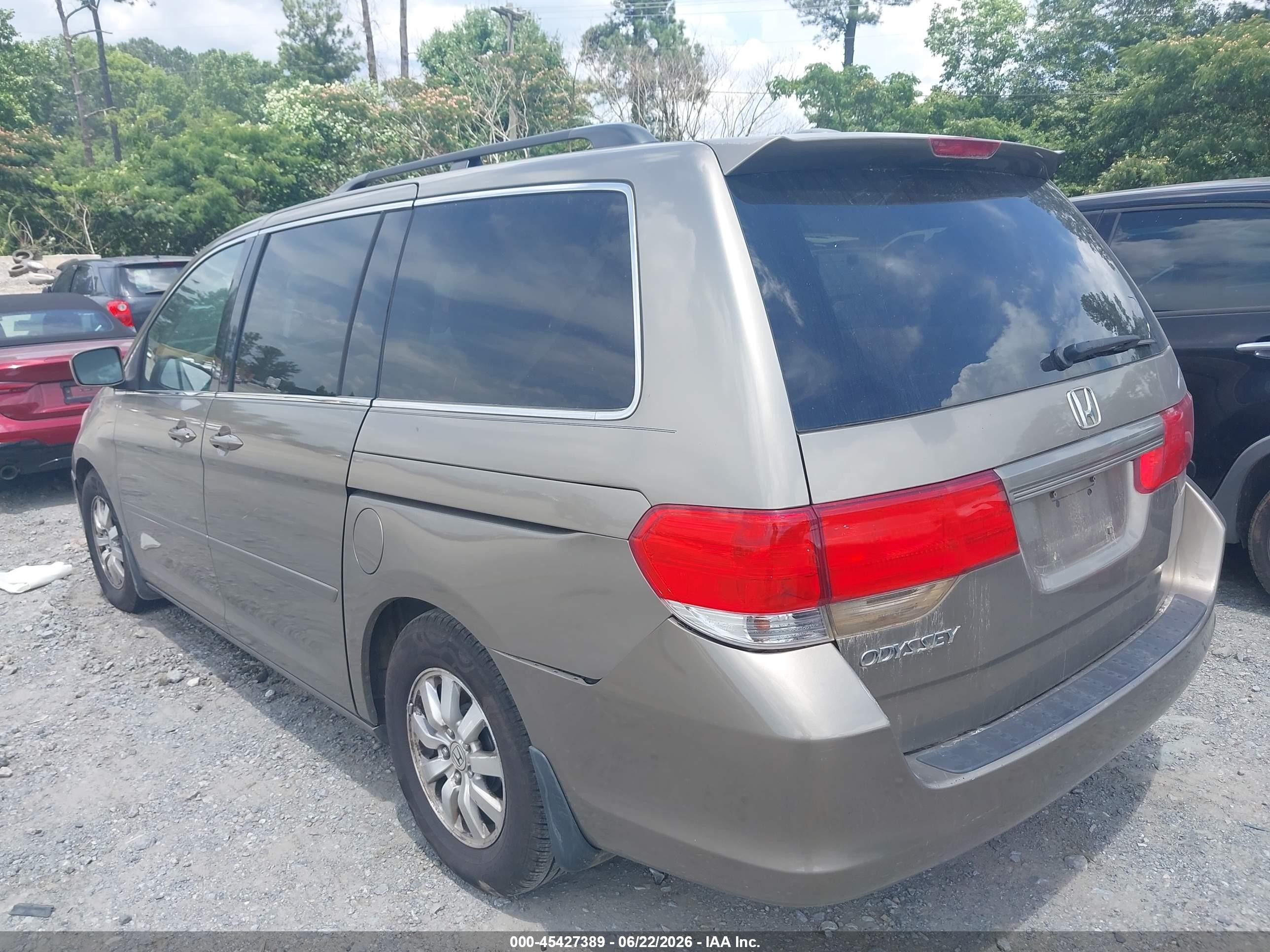 2010 Honda Odyssey Ex-l Tan vin: 5FNRL3H7XAB109411