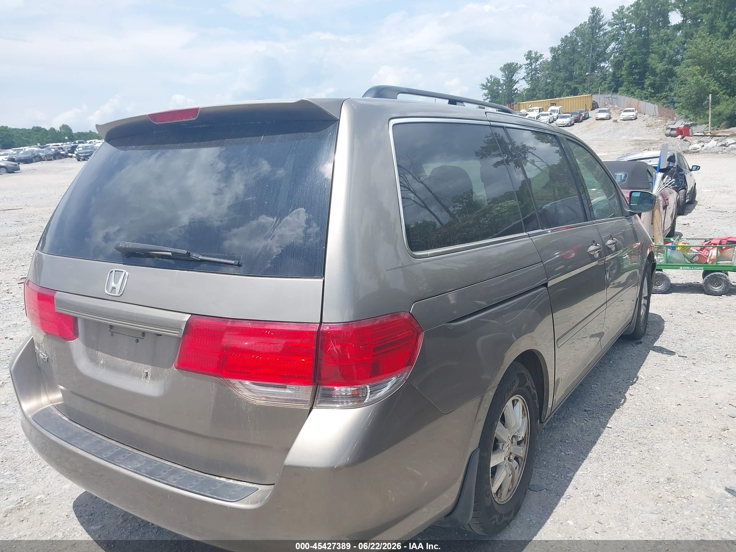 2010 Honda Odyssey Ex-l Tan vin: 5FNRL3H7XAB109411