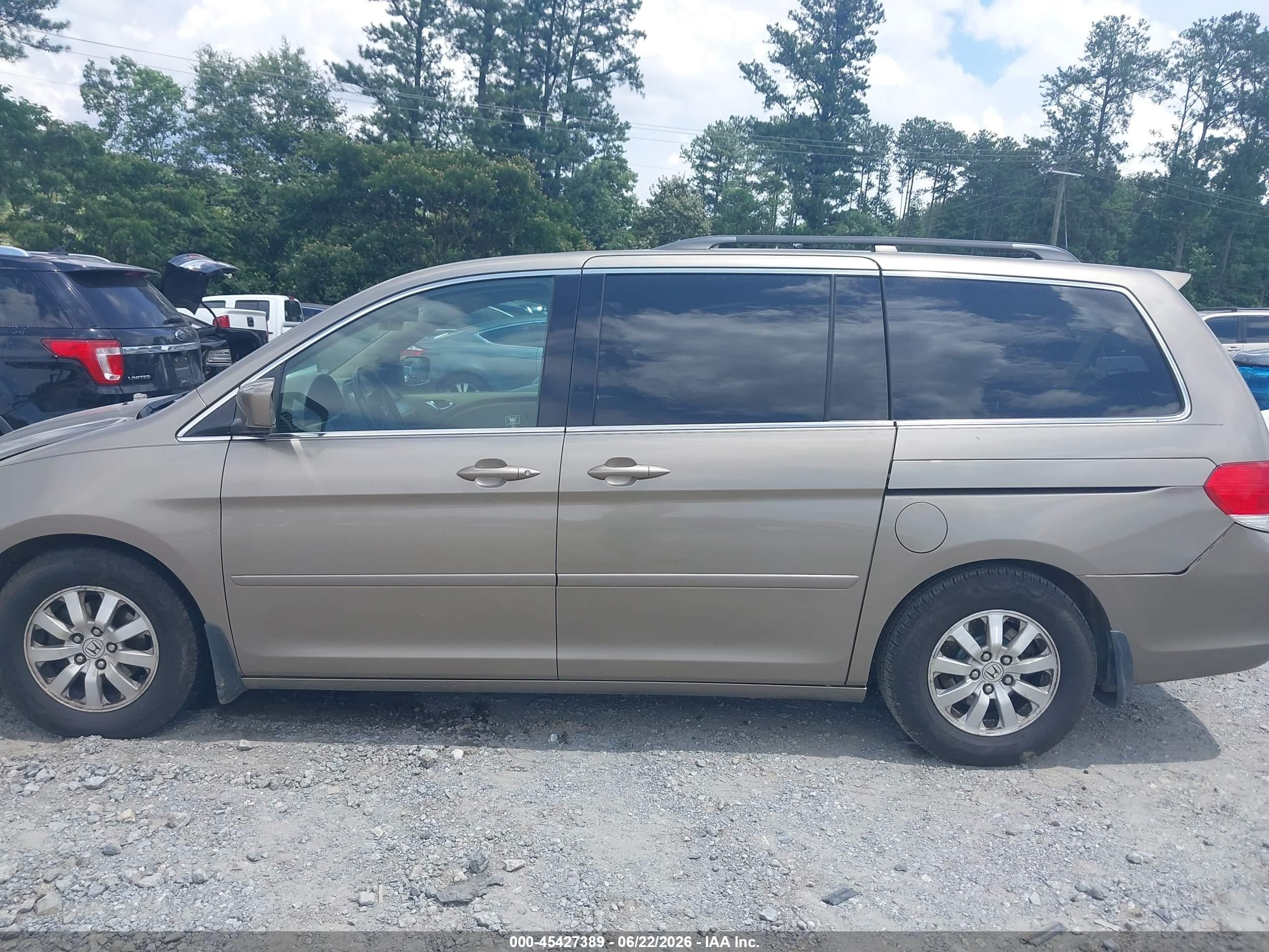 2010 Honda Odyssey Ex-l Tan vin: 5FNRL3H7XAB109411