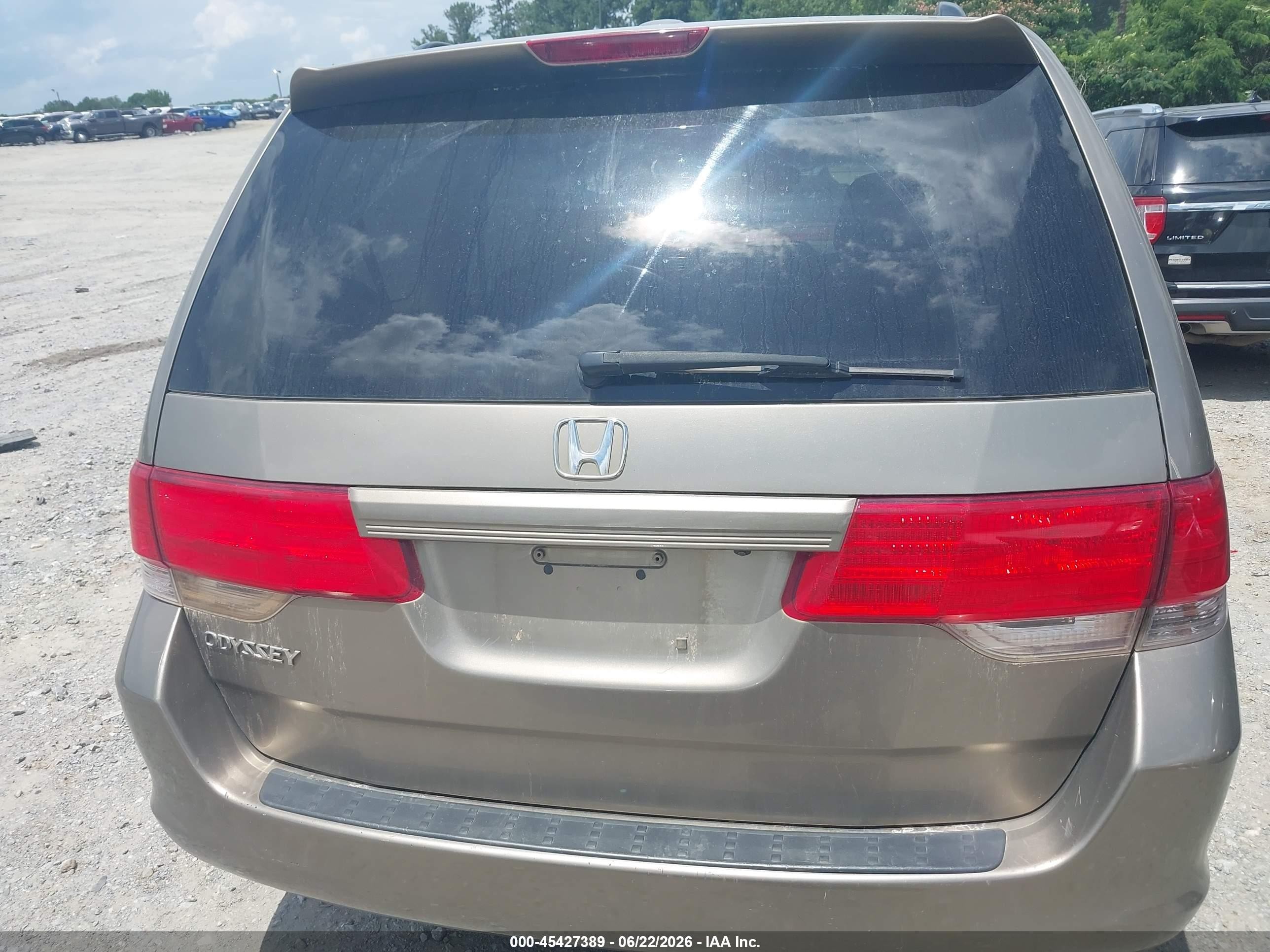 2010 Honda Odyssey Ex-l Tan vin: 5FNRL3H7XAB109411