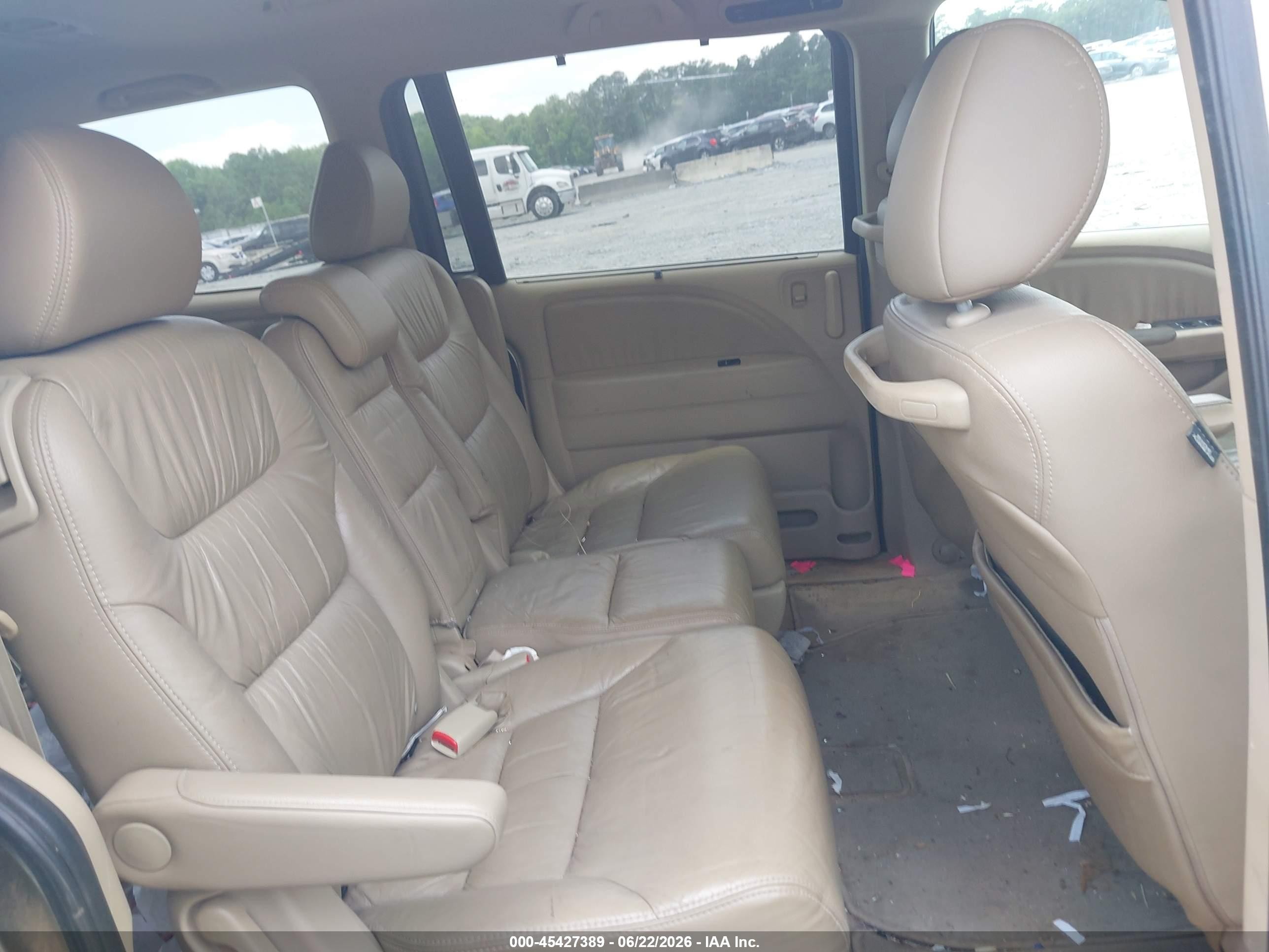2010 Honda Odyssey Ex-l Tan vin: 5FNRL3H7XAB109411