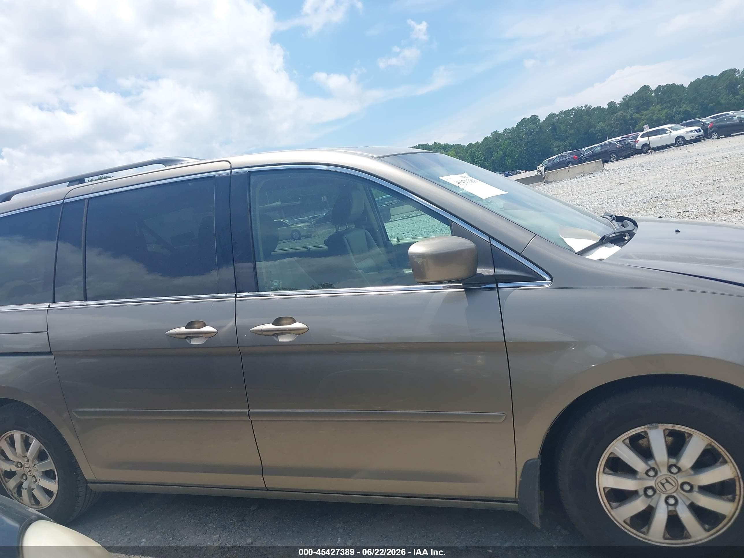 2010 Honda Odyssey Ex-l Tan vin: 5FNRL3H7XAB109411
