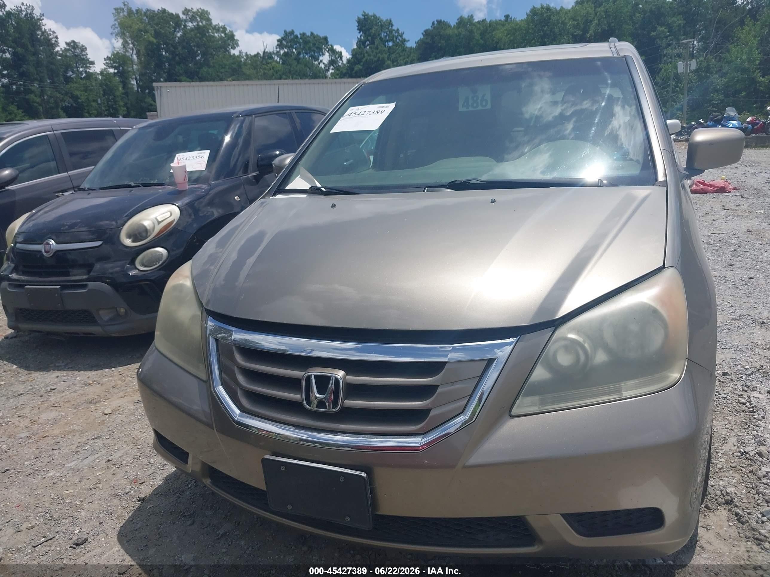 2010 Honda Odyssey Ex-l Tan vin: 5FNRL3H7XAB109411