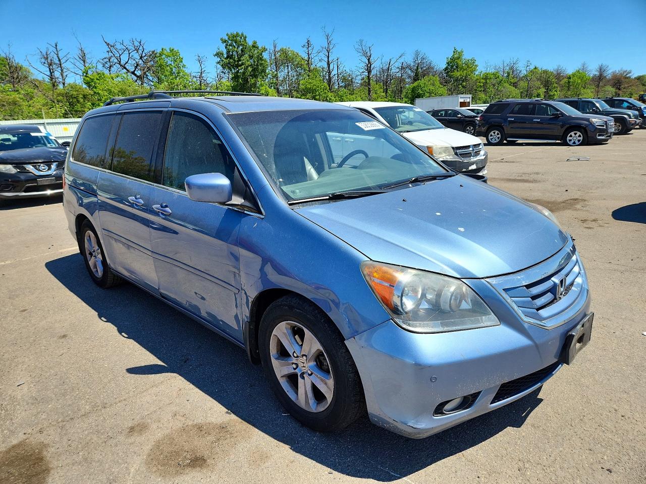 2010 Honda Odyssey Touring Синий vin: 5FNRL3H90AB091017