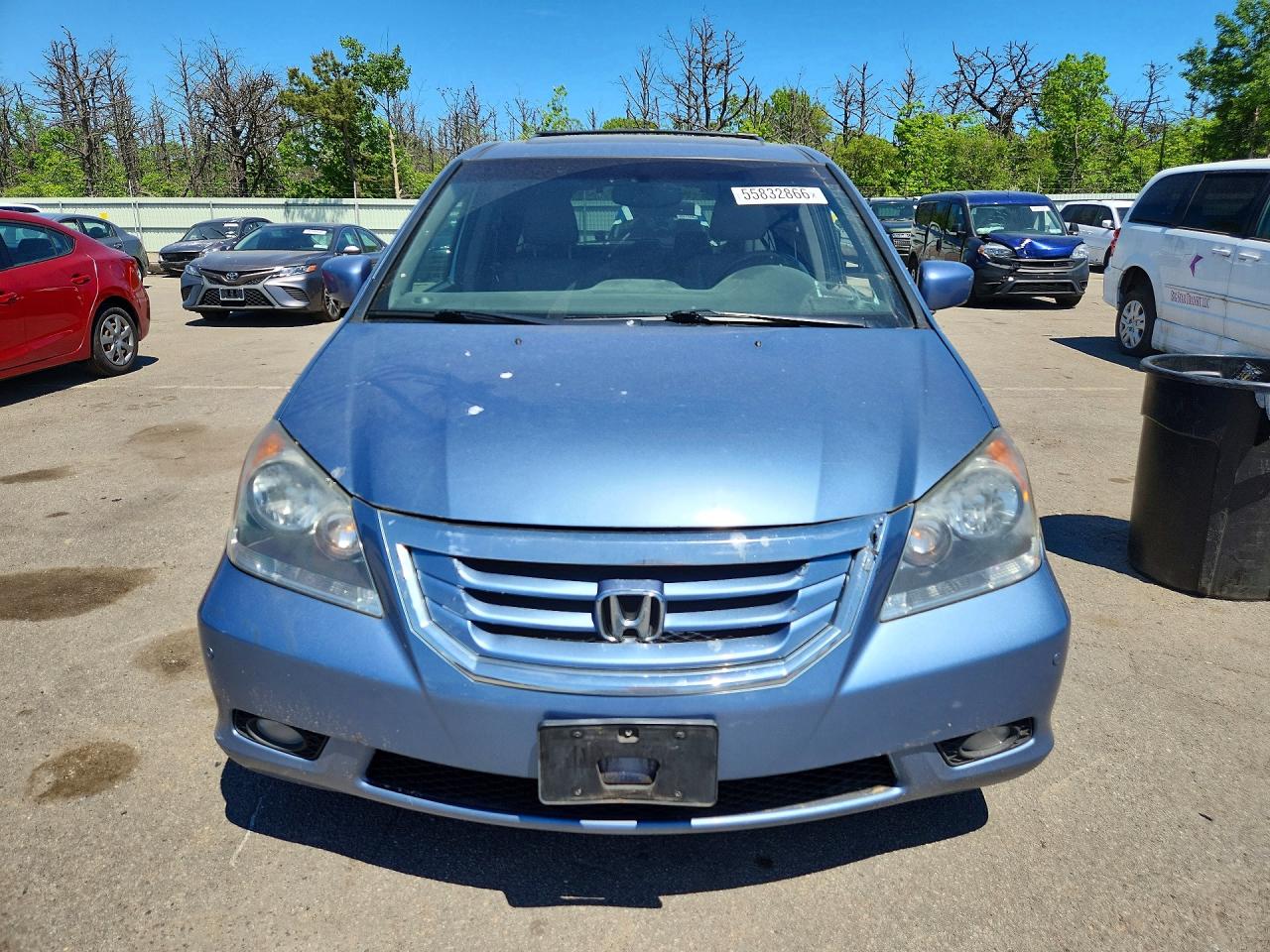 2010 Honda Odyssey Touring Синий vin: 5FNRL3H90AB091017